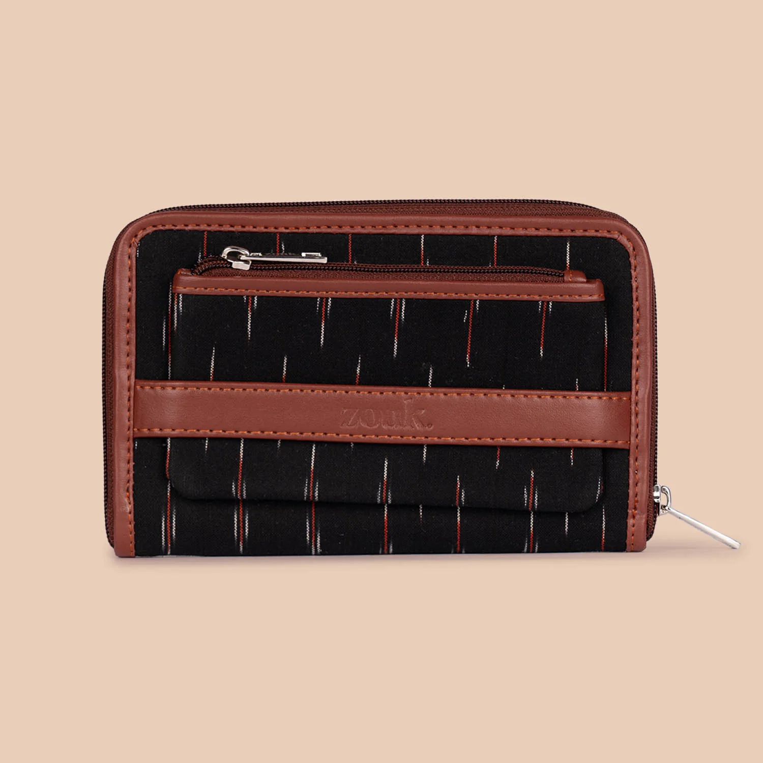 Ikat GreRed Classic Zipper Wallet - Image 3
