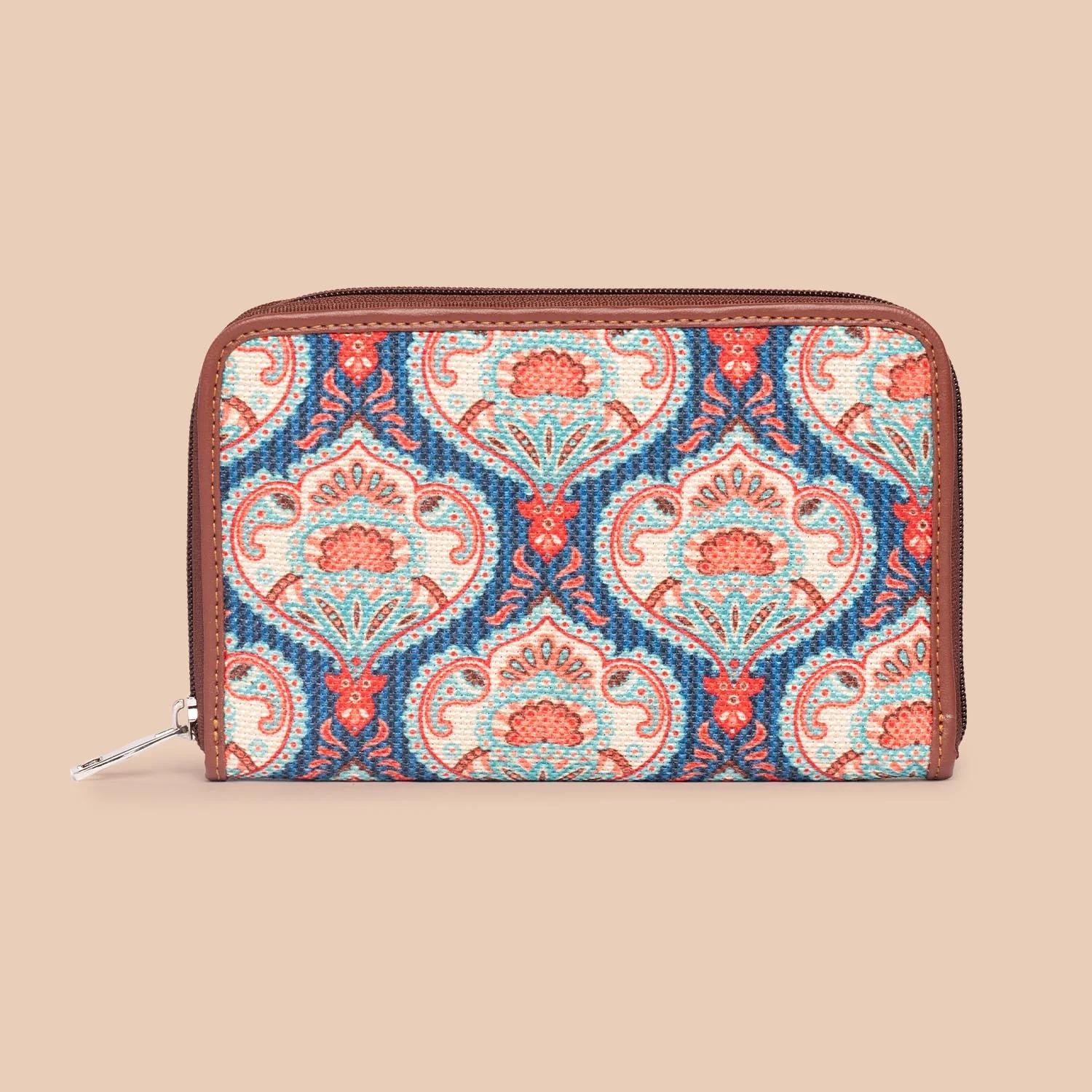 Kovil Blue Classic Zipper Wallet - Image 4
