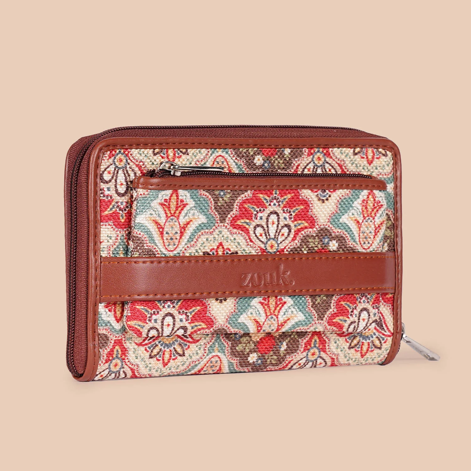 Mughal Art Multicolor Classic Zipper Wallet - Image 3