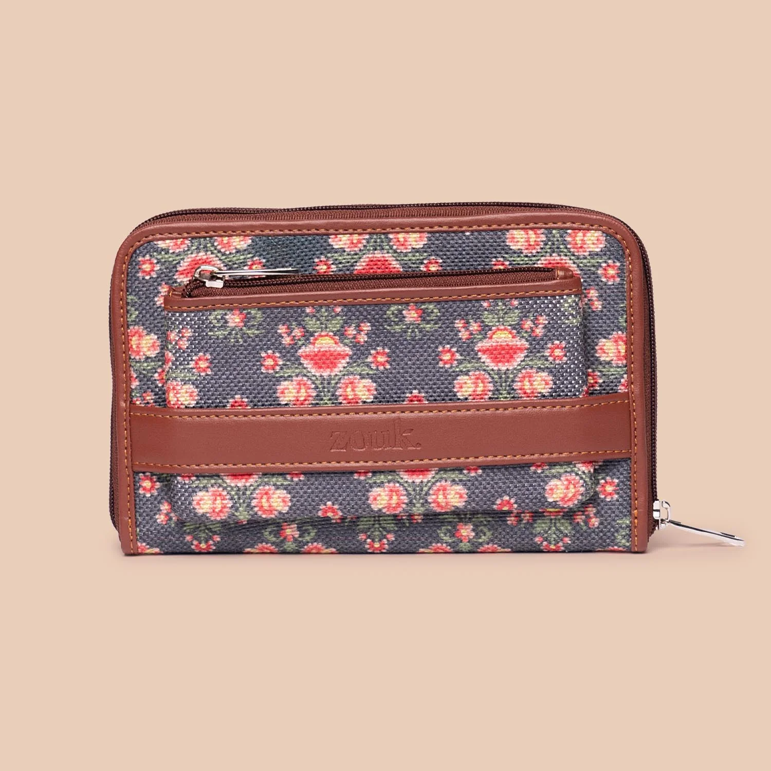 Mughal Garden Print Classic Zipper Wallet - Image 2