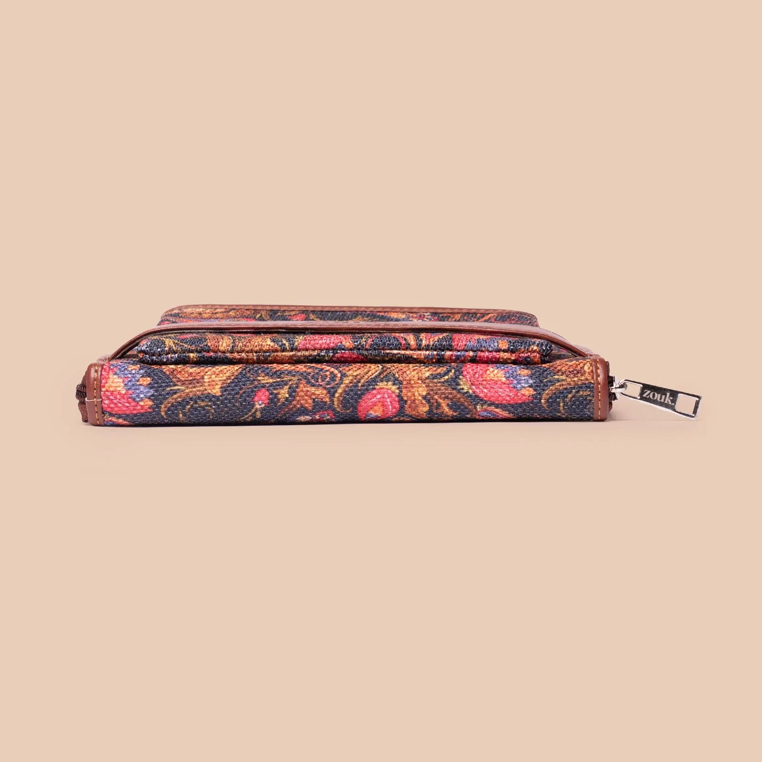 Paisley Print Classic Zipper Wallet - Image 8