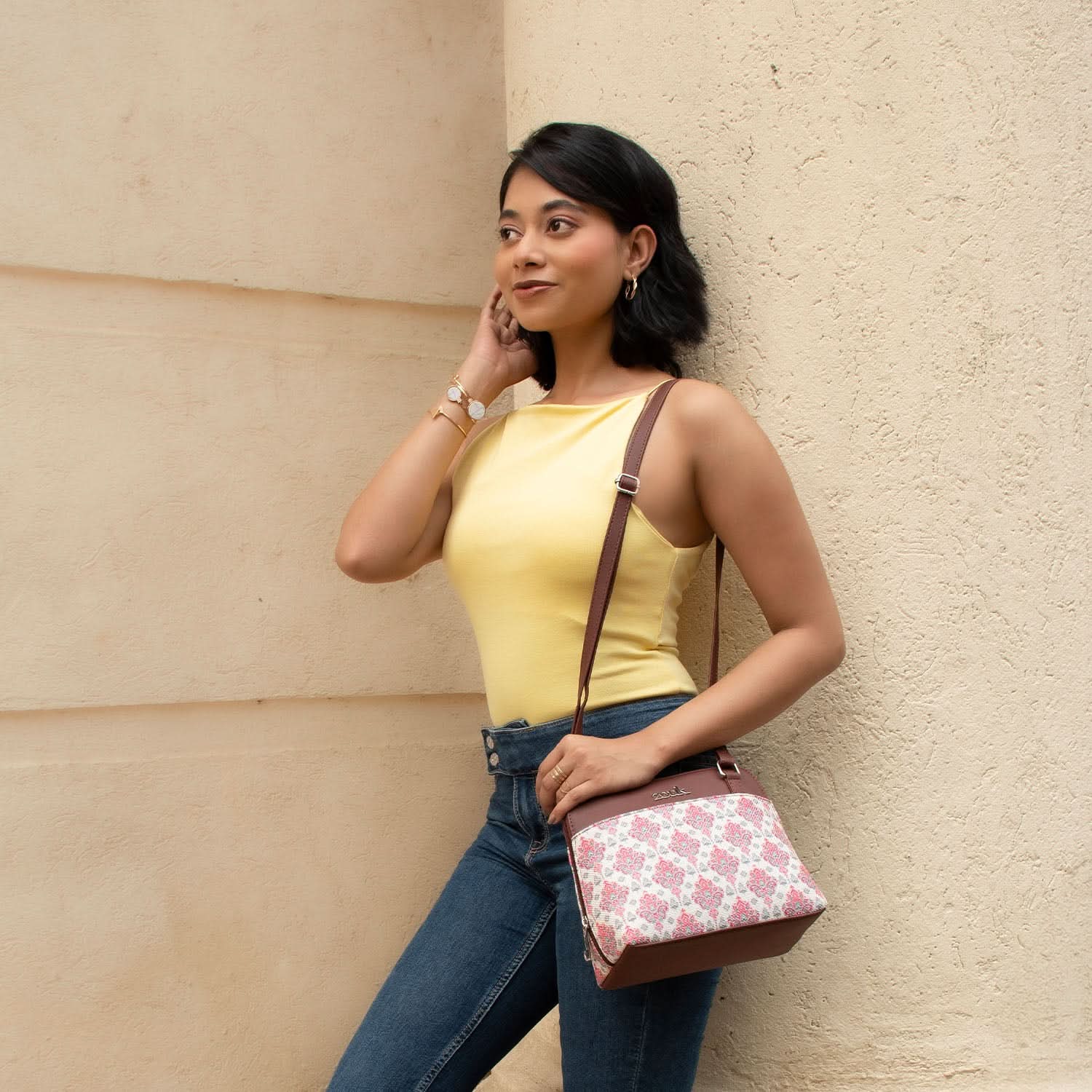 Kashmiri Tulips OOO Sling Bag - Image 2