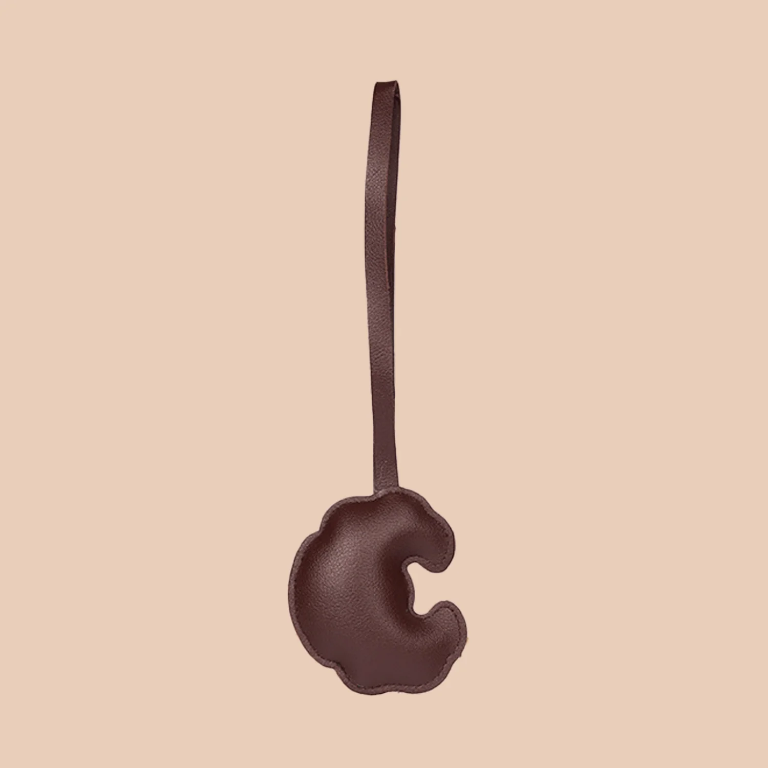 Croissant Bag Charm - Brown - Image 3