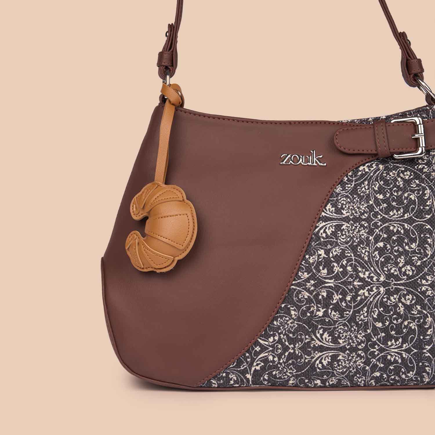 Croissant Bag Charm - Tan - Image 3