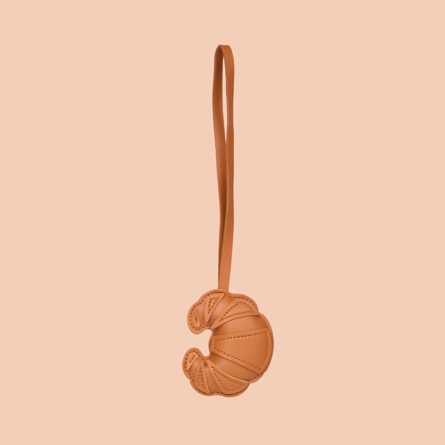 Croissant Bag Charm - Tan - Image 4