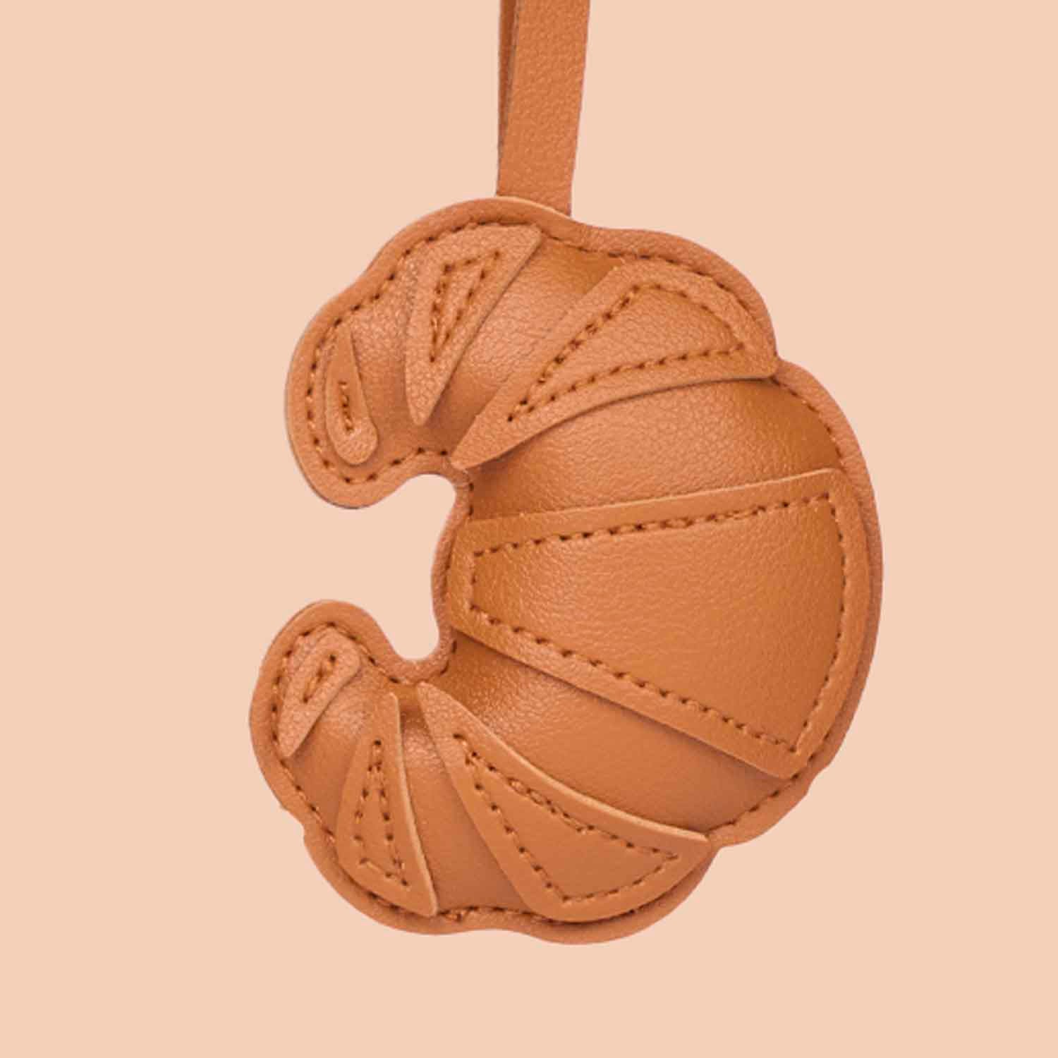 Croissant Bag Charm - Tan - Image 6