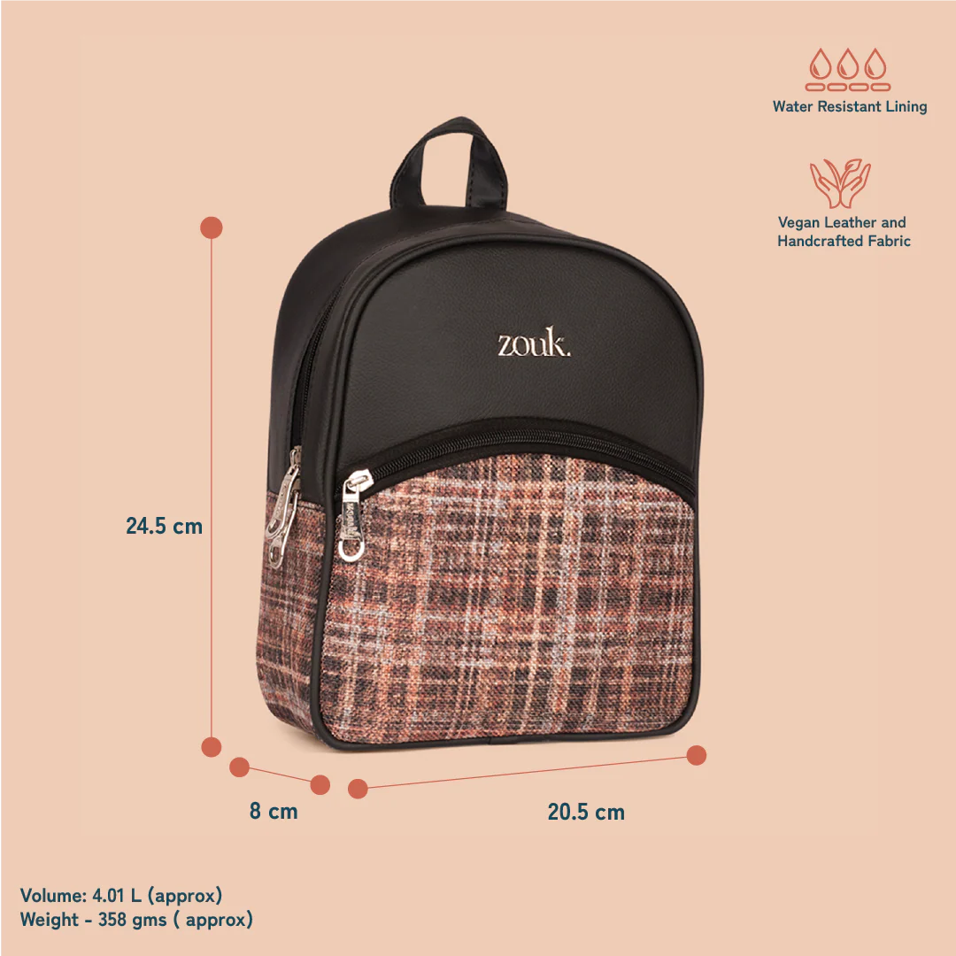 Dalila Mini-Daypack - Cashmere Noir (Copper) - Image 4