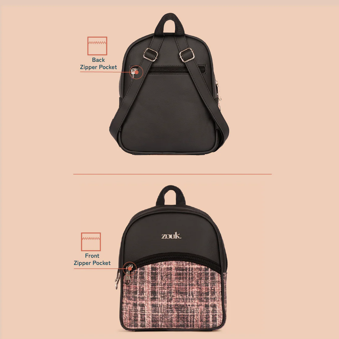 Dalila Mini-Daypack - Cashmere Noir (Pink) - Image 3