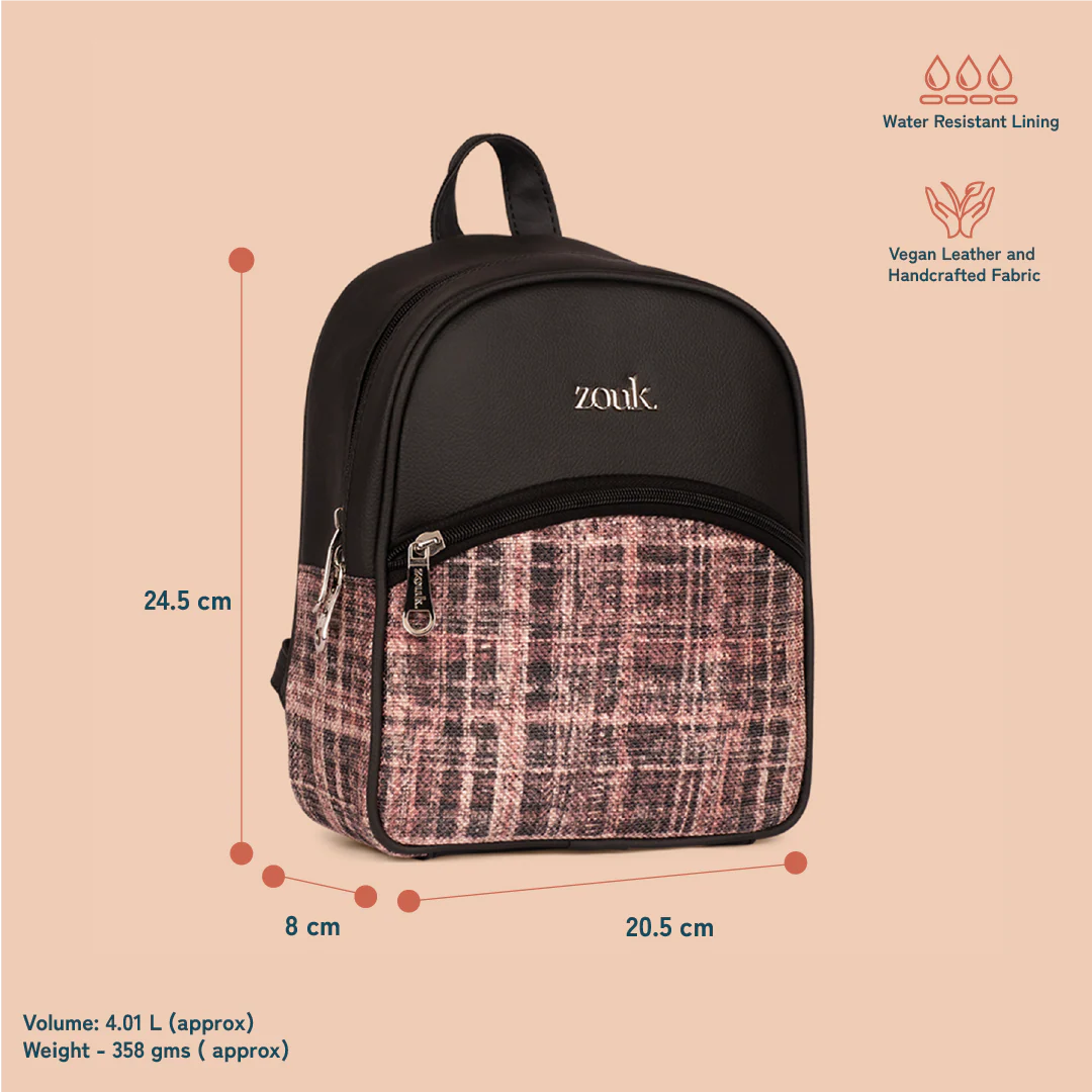 Dalila Mini-Daypack - Cashmere Noir (Pink) - Image 4