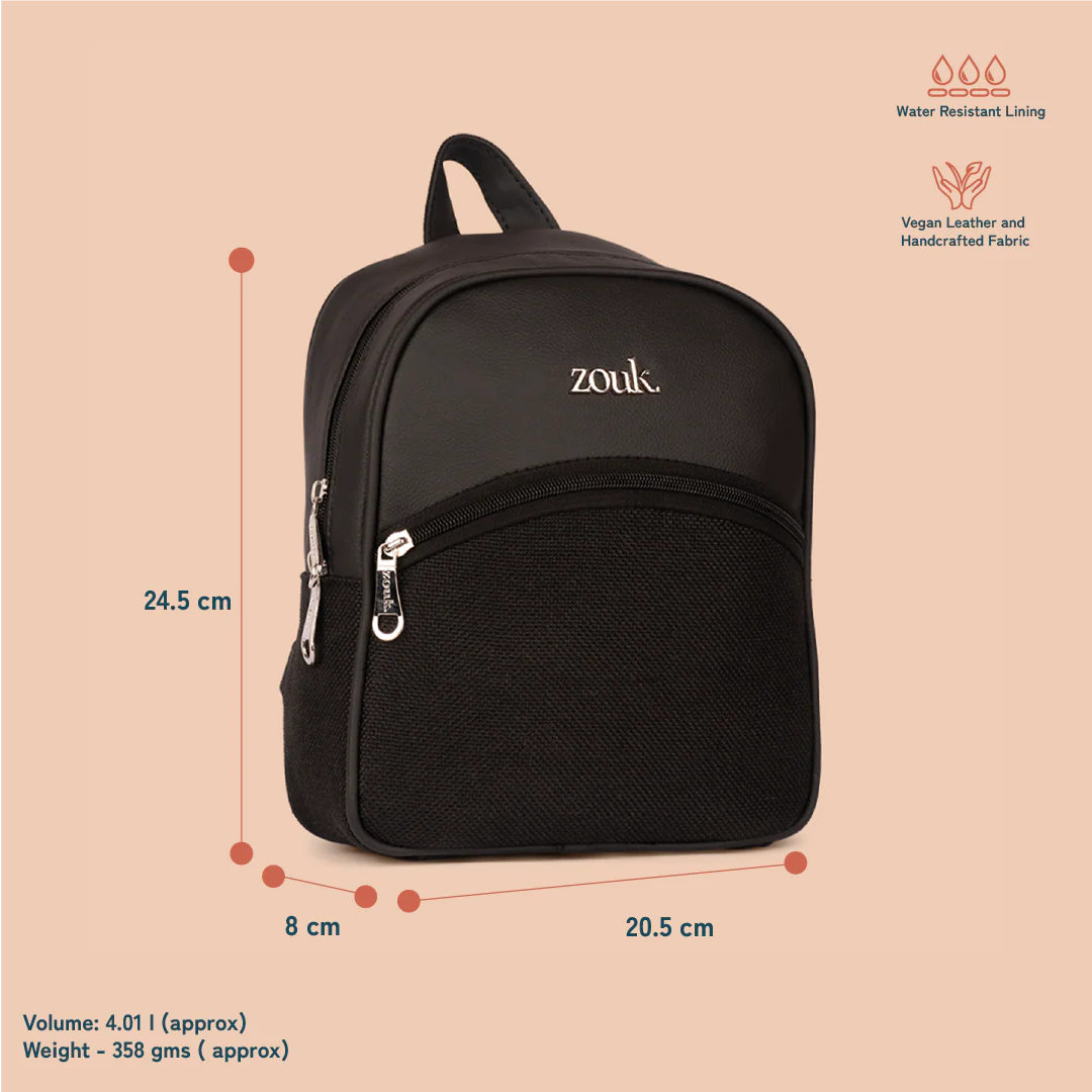 Dalila Mini-Daypack - Jet Black - Image 4