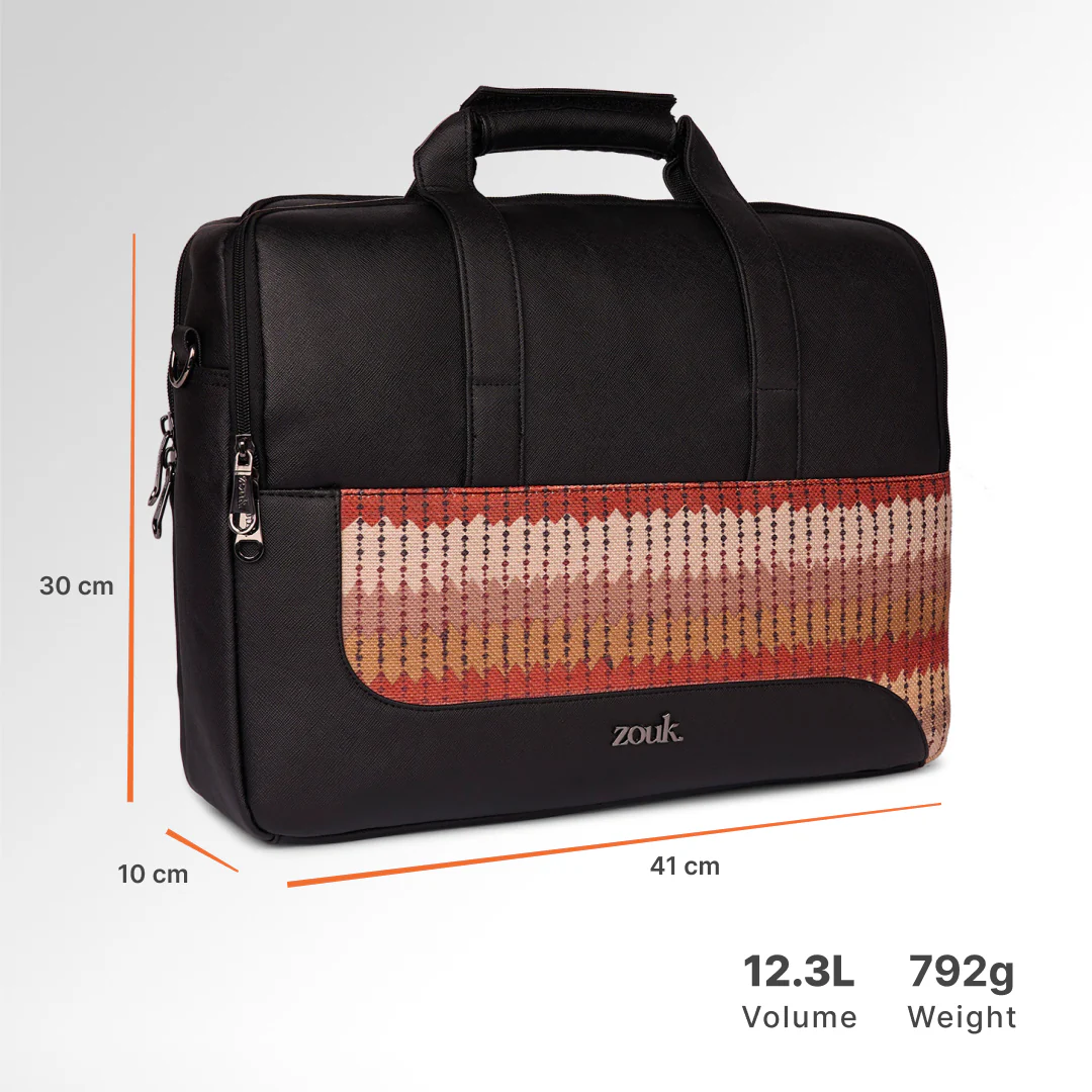 Cochin Cortado Office Laptop Bag (Black) - Image 4
