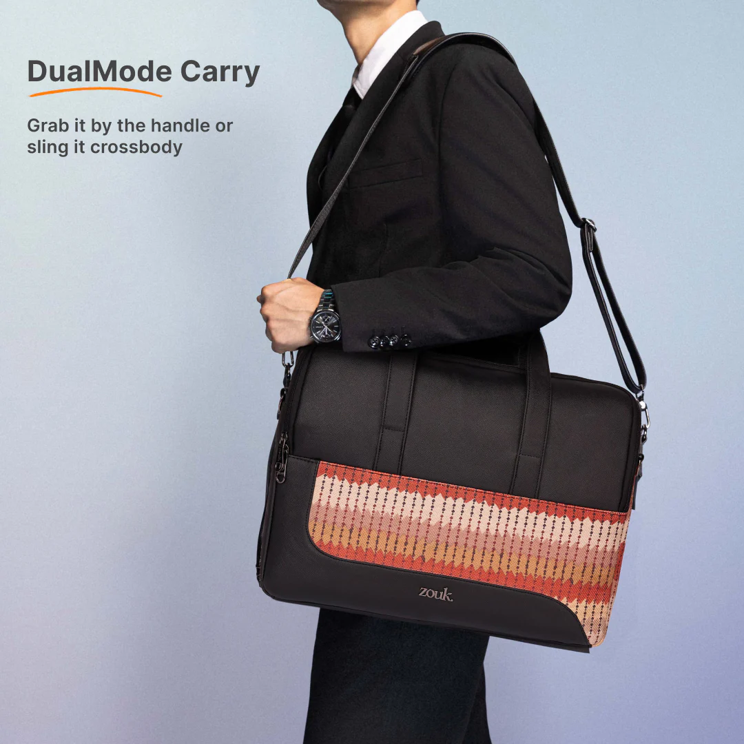 Cochin Cortado Office Laptop Bag (Black) - Image 6