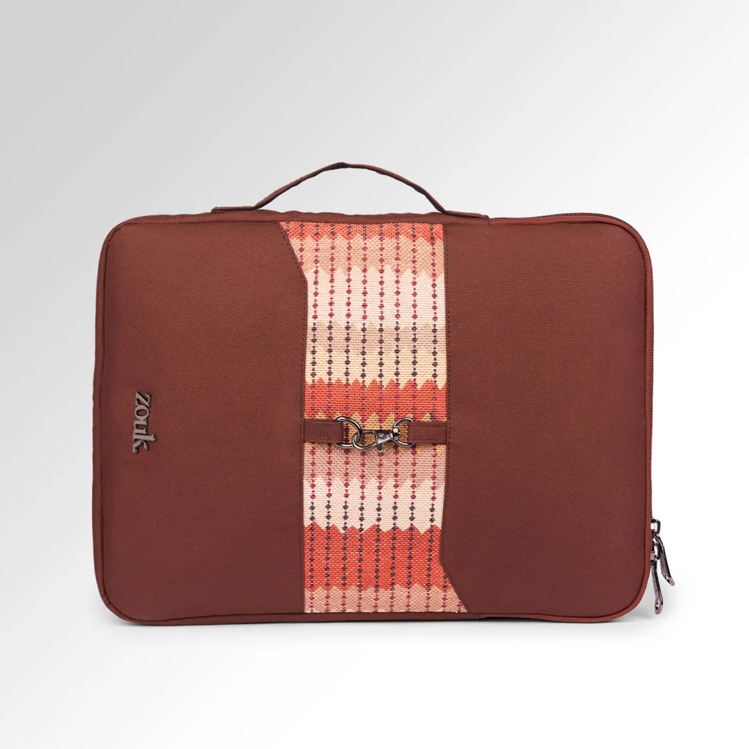 Cochin Cortado Signature Laptop Sleeve - 14inch (Brown) - Image 3
