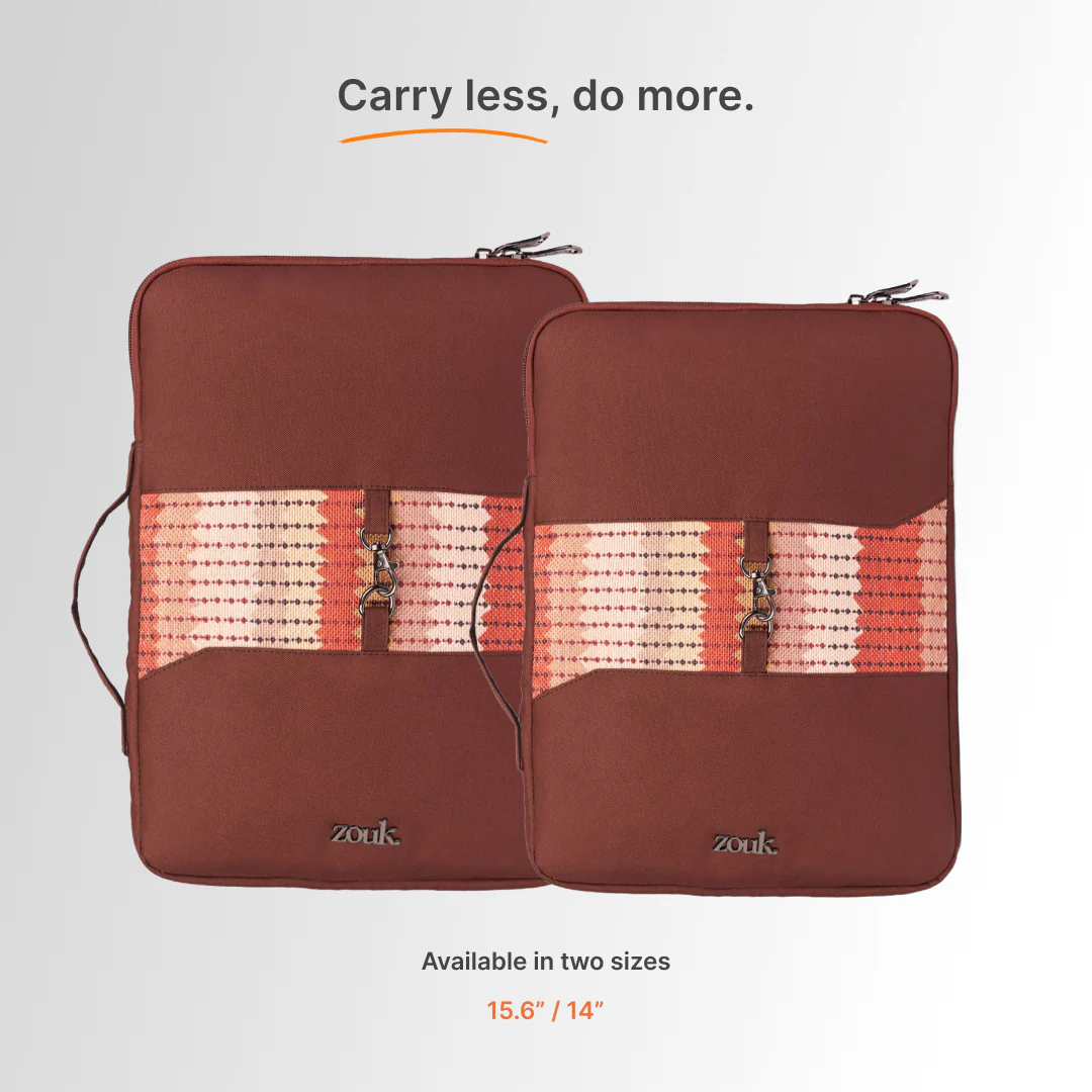Cochin Cortado Signature Laptop Sleeve - 14inch (Brown) - Image 8
