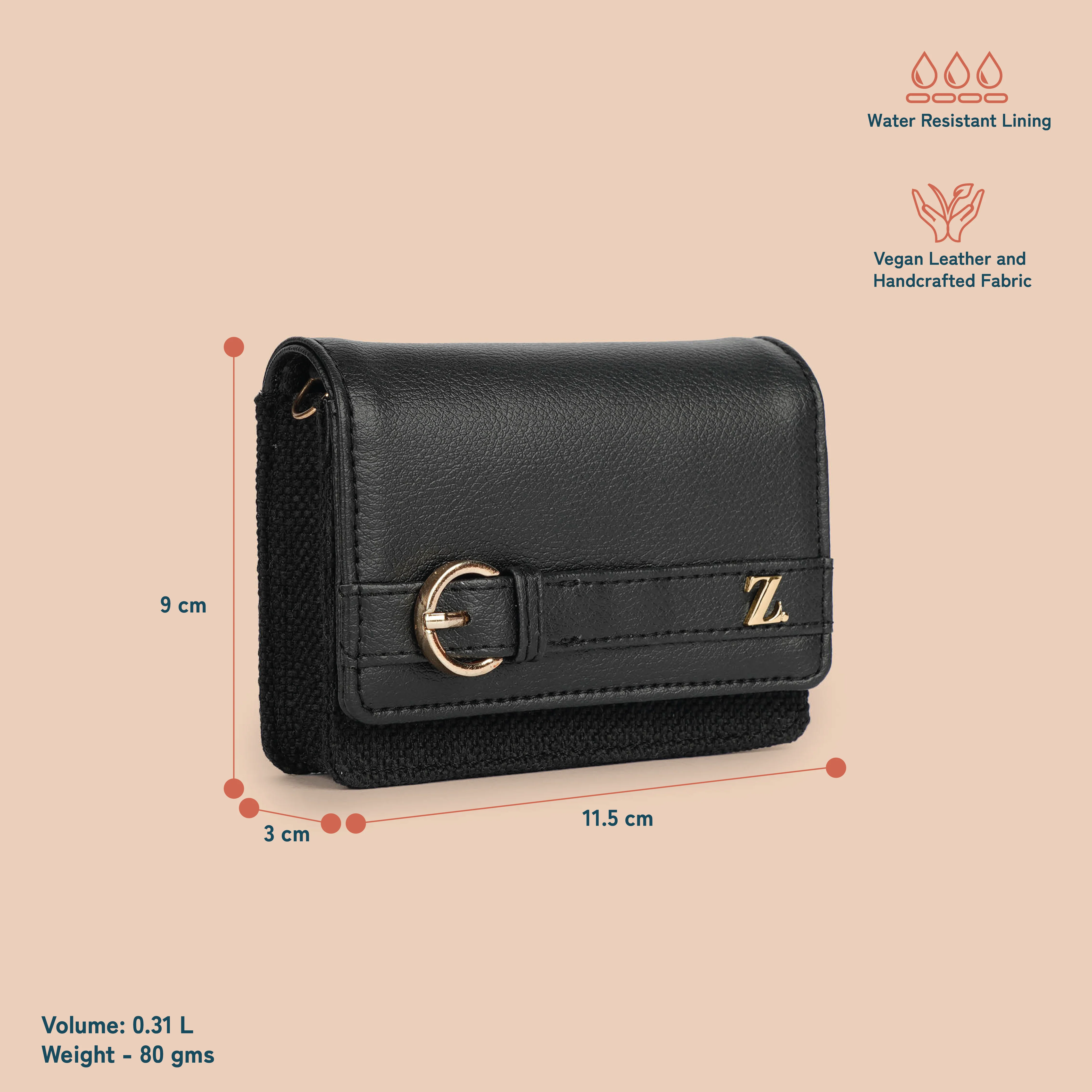 Demi Mini Bag - Jet Black - Image 4