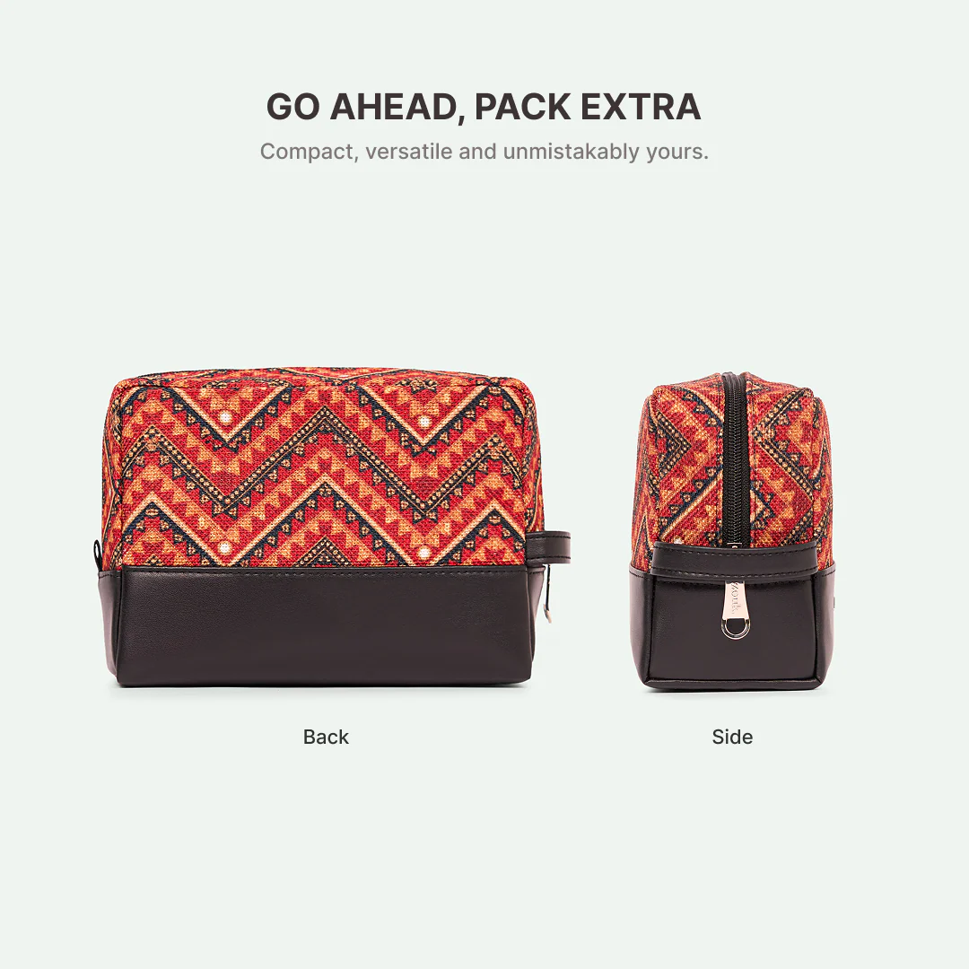 Dharwad Leher Raha Travel Pouch (Small+Medium) Combo - Image 5