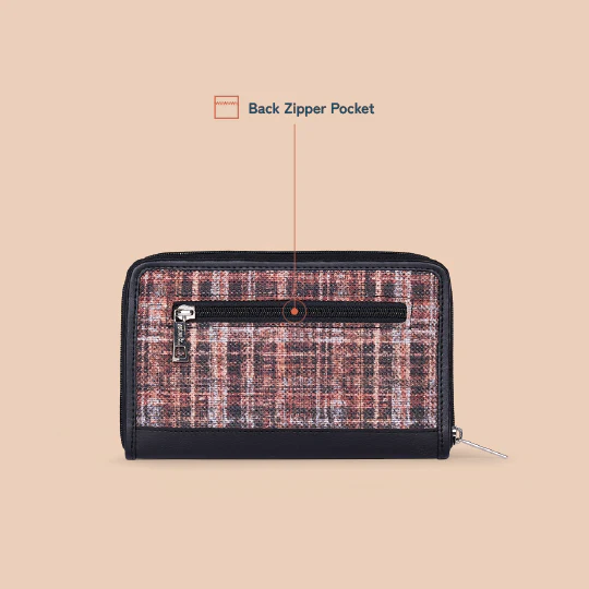 Eden Zipper Wallet - Cashmere Noir (Copper) - Image 3
