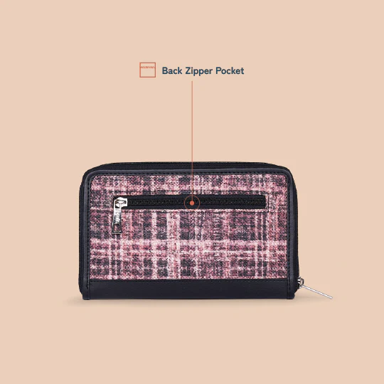Eden Zipper Wallet - Cashmere Noir (Pink) - Image 3
