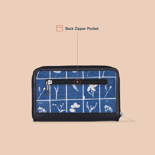 Eden Zipper Wallet - Lakshadweep Azure - Image 3
