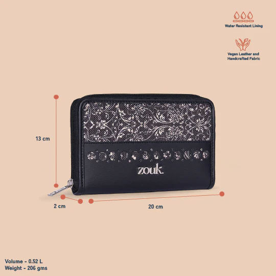 Eden Zipper Wallet - Lattice Lace - Image 4