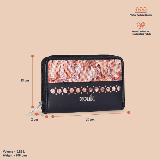 Eden Zipper Wallet - Nicobar Coral - Image 4