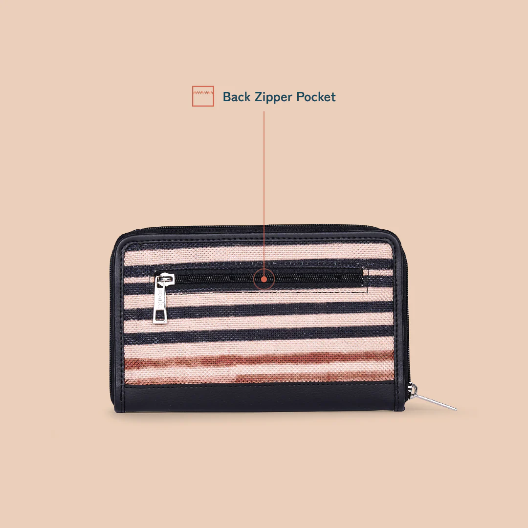 Eden Zipper Wallet - Qutub Stripes - Image 3
