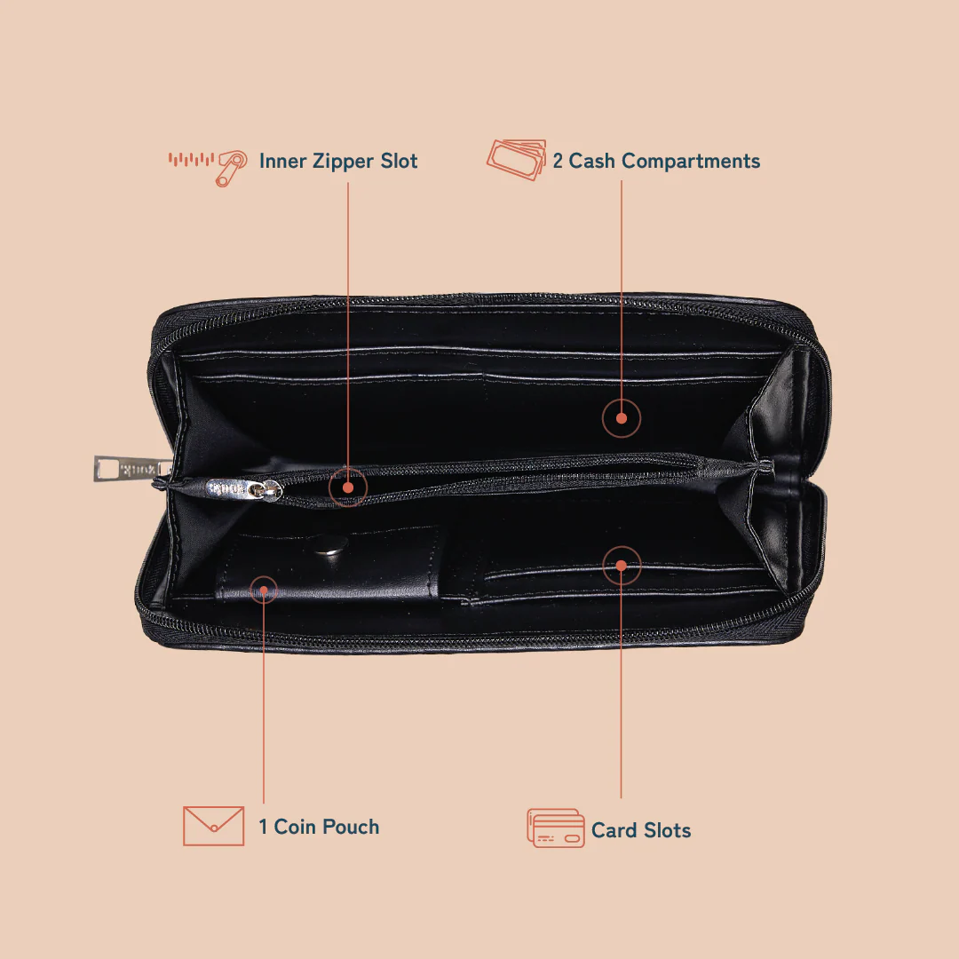 Eden Zipper Wallet - Qutub Stripes - Image 6