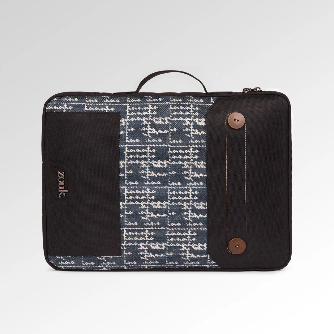 Madras Monochrome Urban Laptop Sleeve - 15.6inch (Black) - Image 3