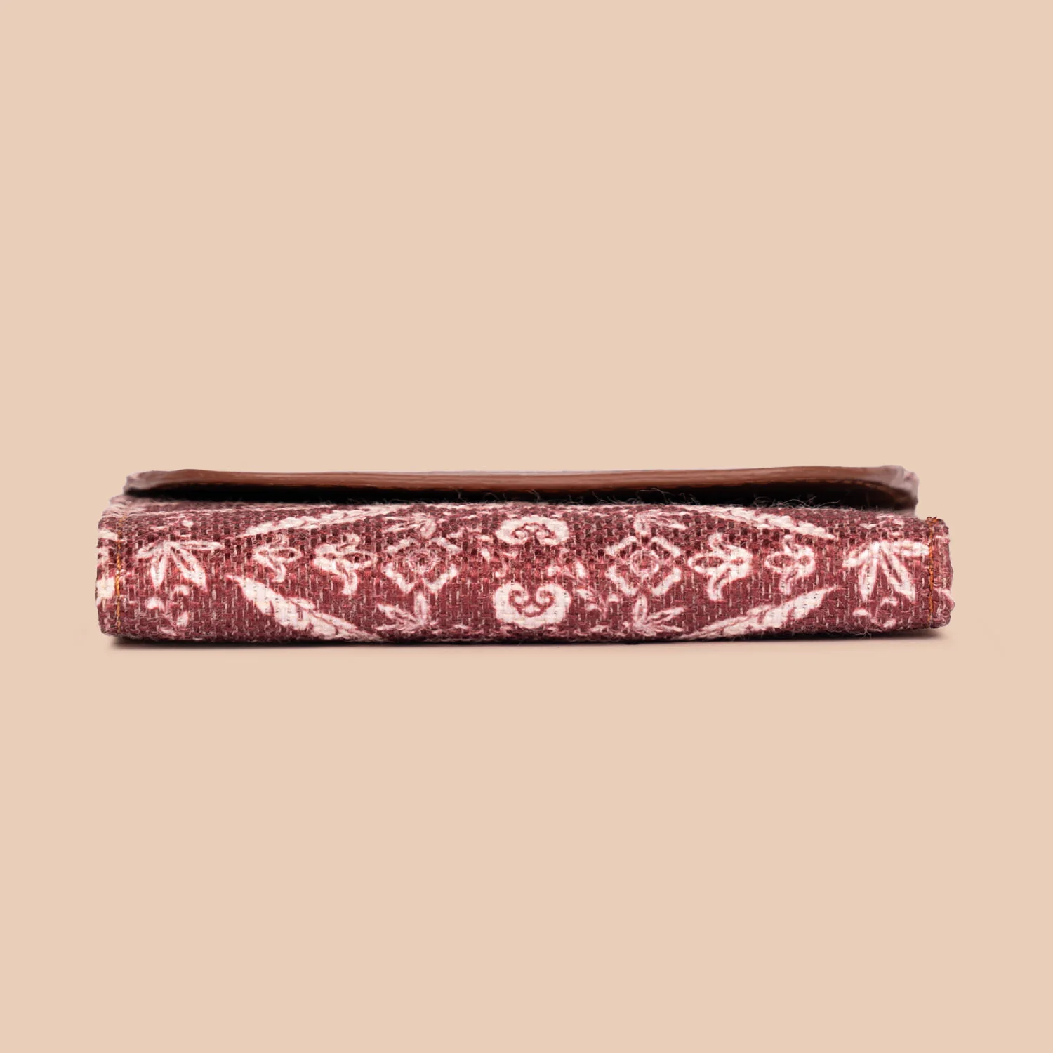 Falaknuma Brown Jaali Trifold Wallet - Image 4