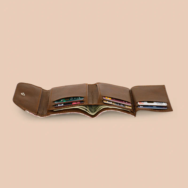 Falaknuma Red Trifold Wallet - Image 7