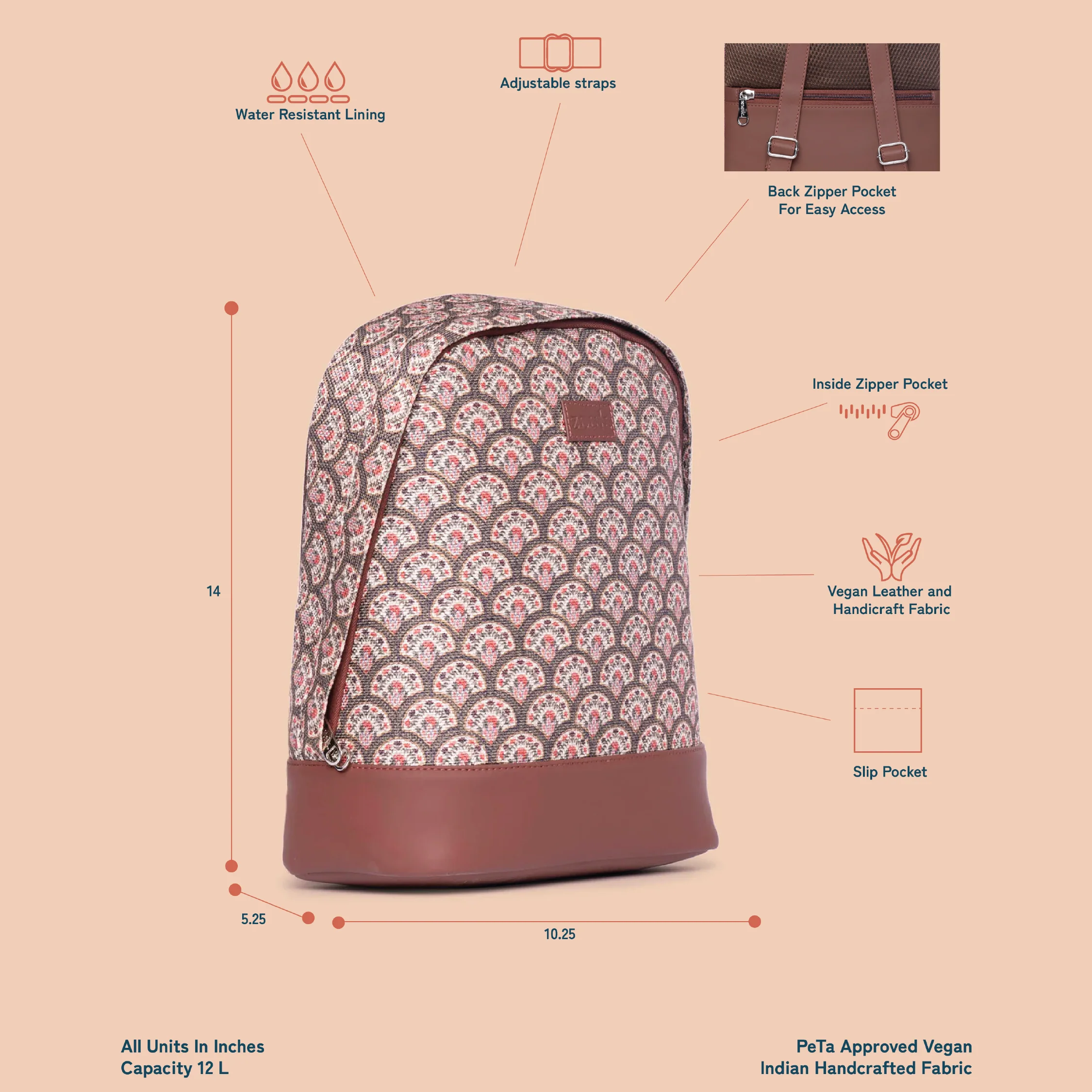 Fatehpur Fresco Dome Daypack - Image 5