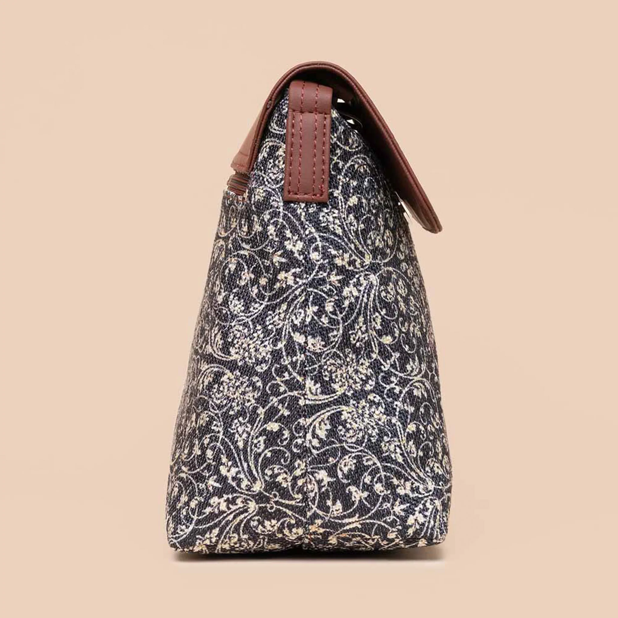 Lattice Lace Flap Sling Bag - Image 8