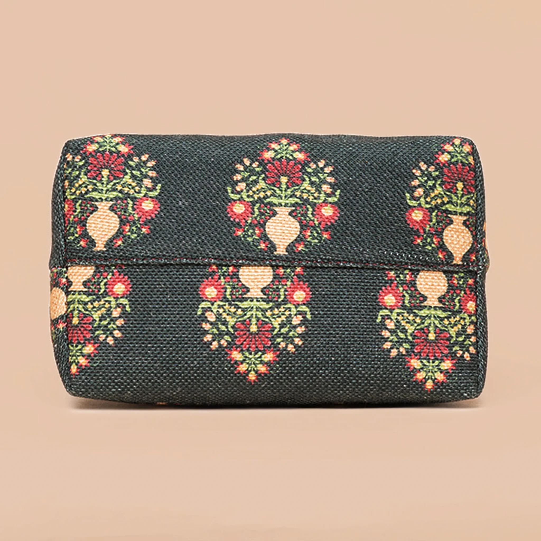 Royal Green Mogra Print Flap Sling Bag - Image 8