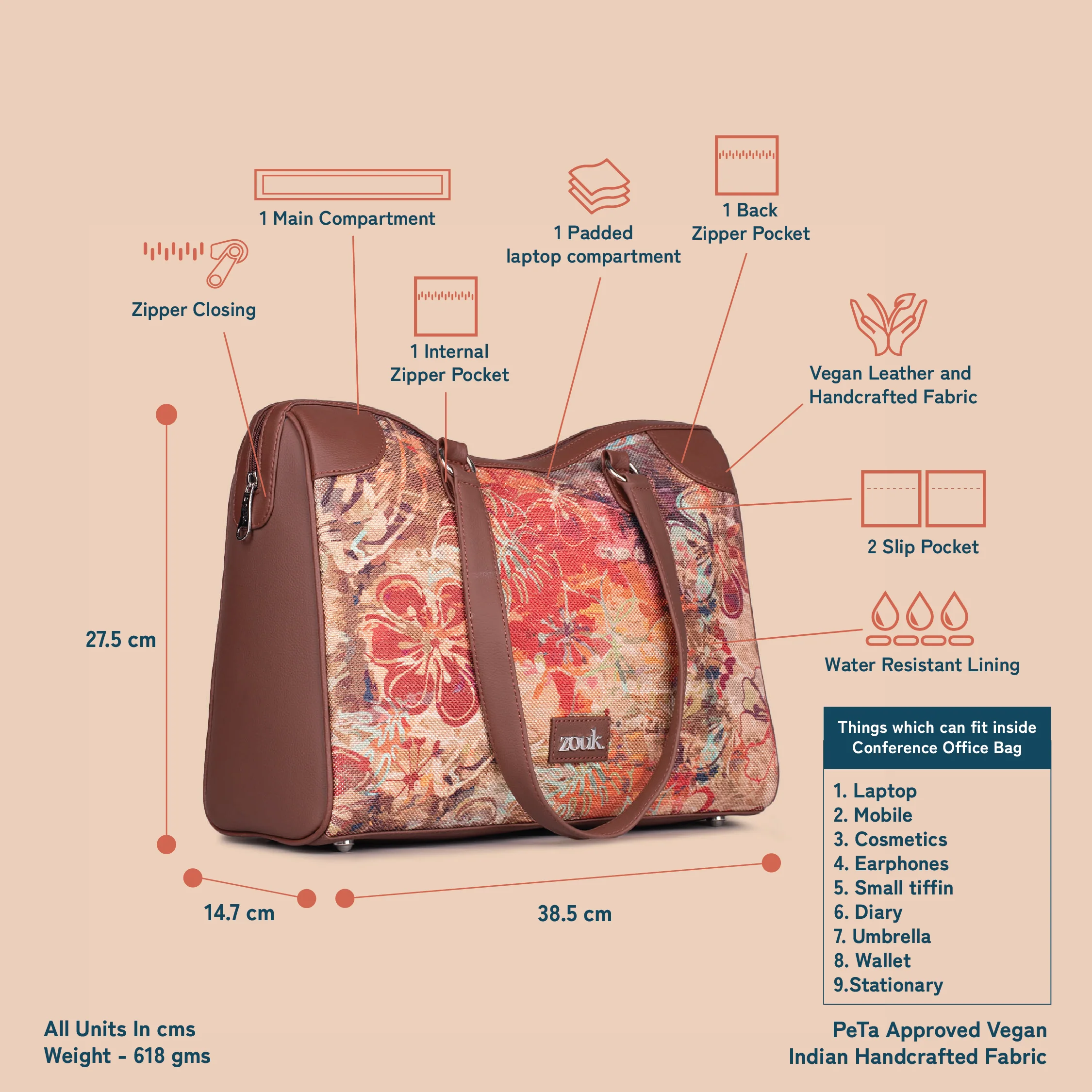FloLov Conference Office Bag - Image 5