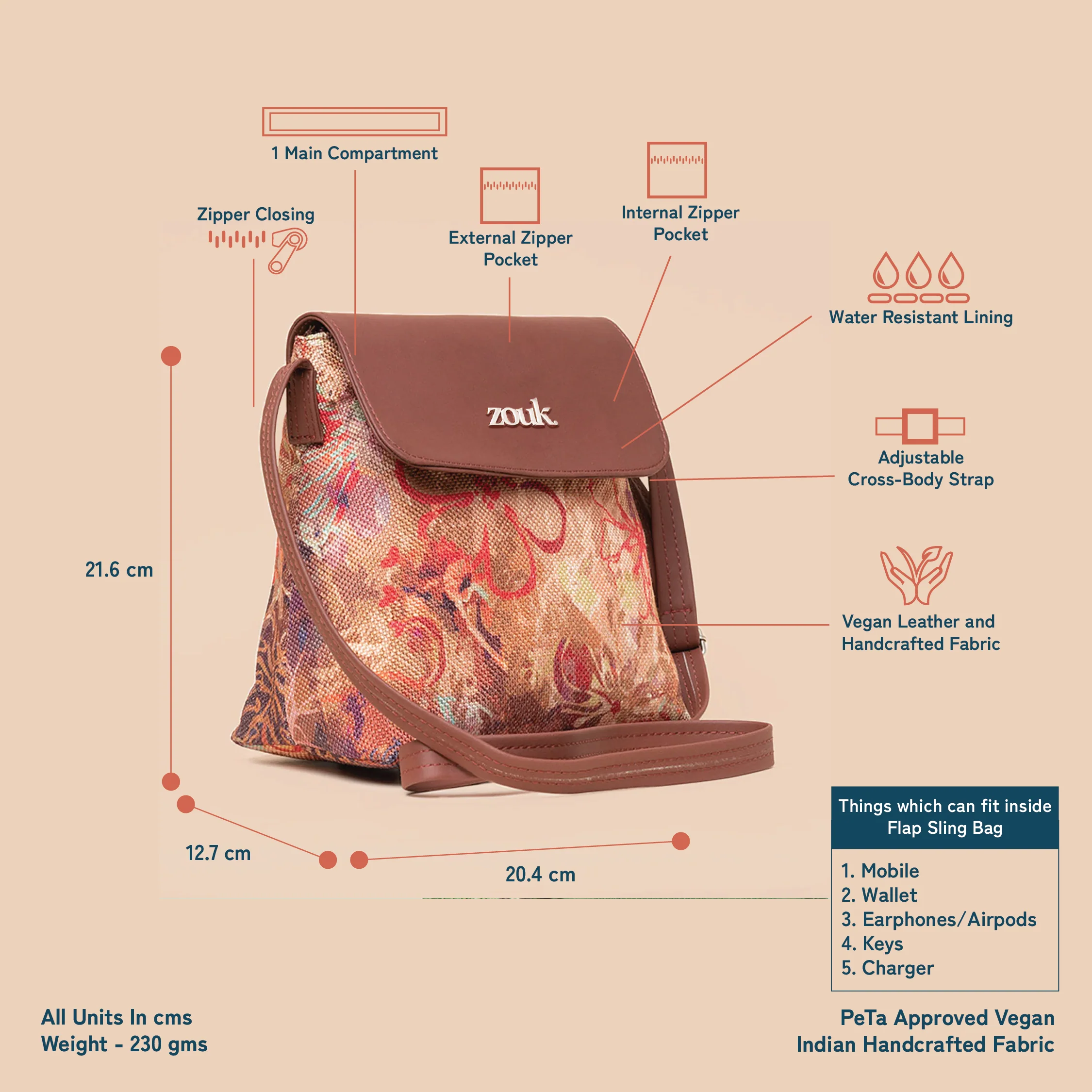 FloLov Flap Sling Bag - Image 4