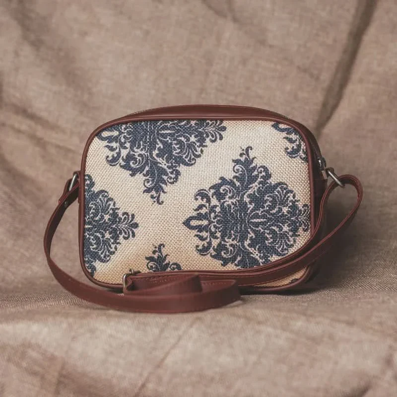 FloLov & Mughal Motif - Office Tote Bag & Sling Bag Combo - Image 7