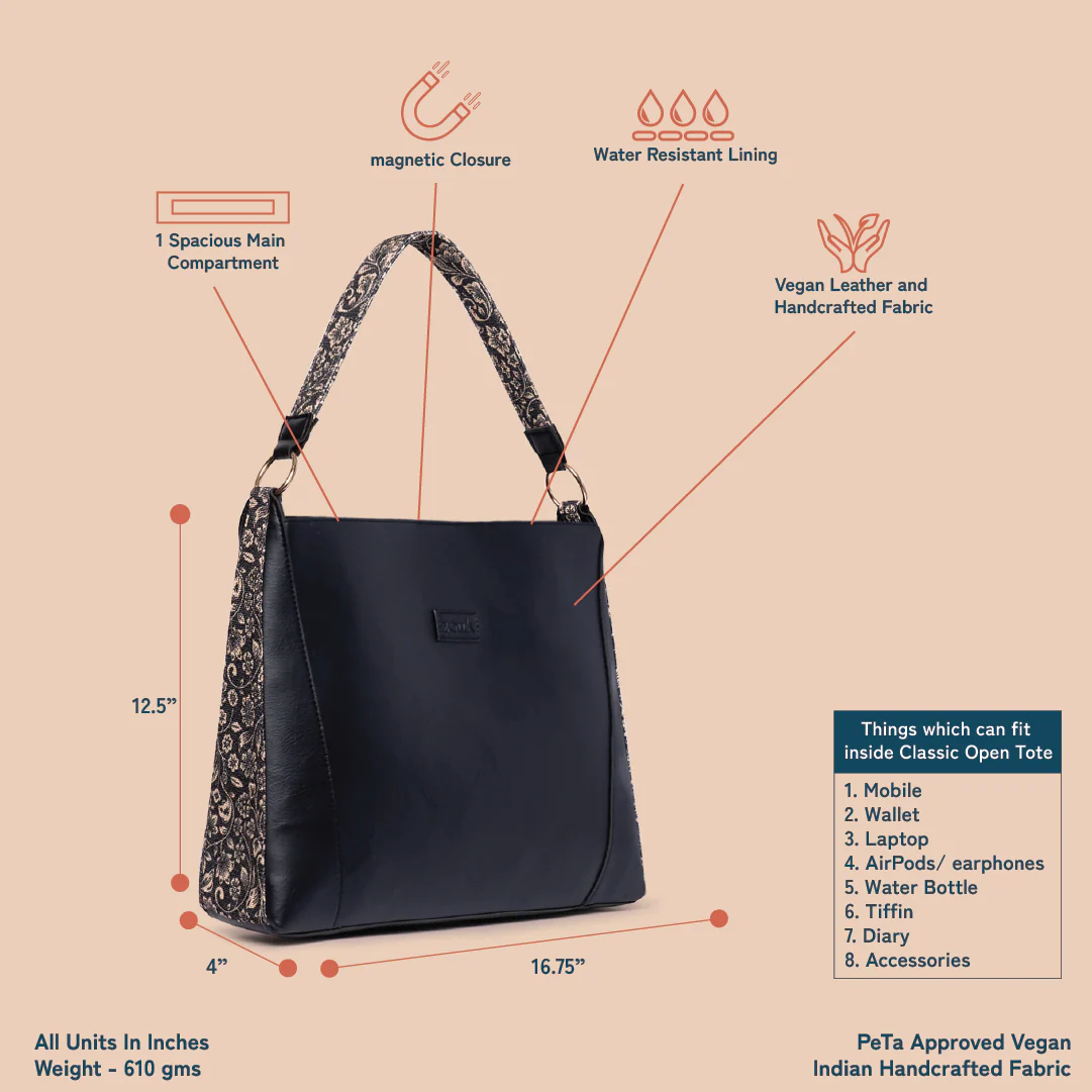 FloMotif Classic Open Tote - Image 3