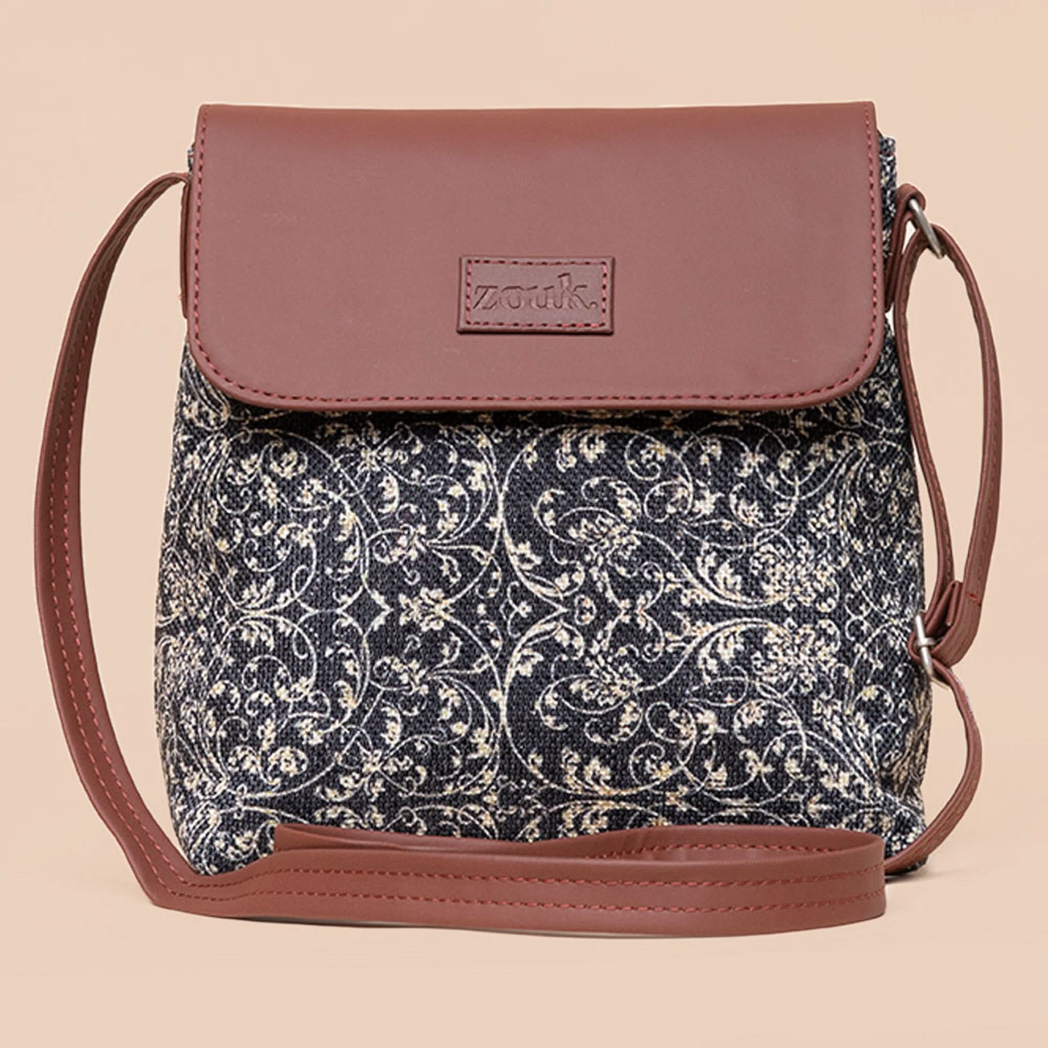FloMotif & Lattice Lace - SAK Satchel & Flap Sling Bag Combo - Image 6