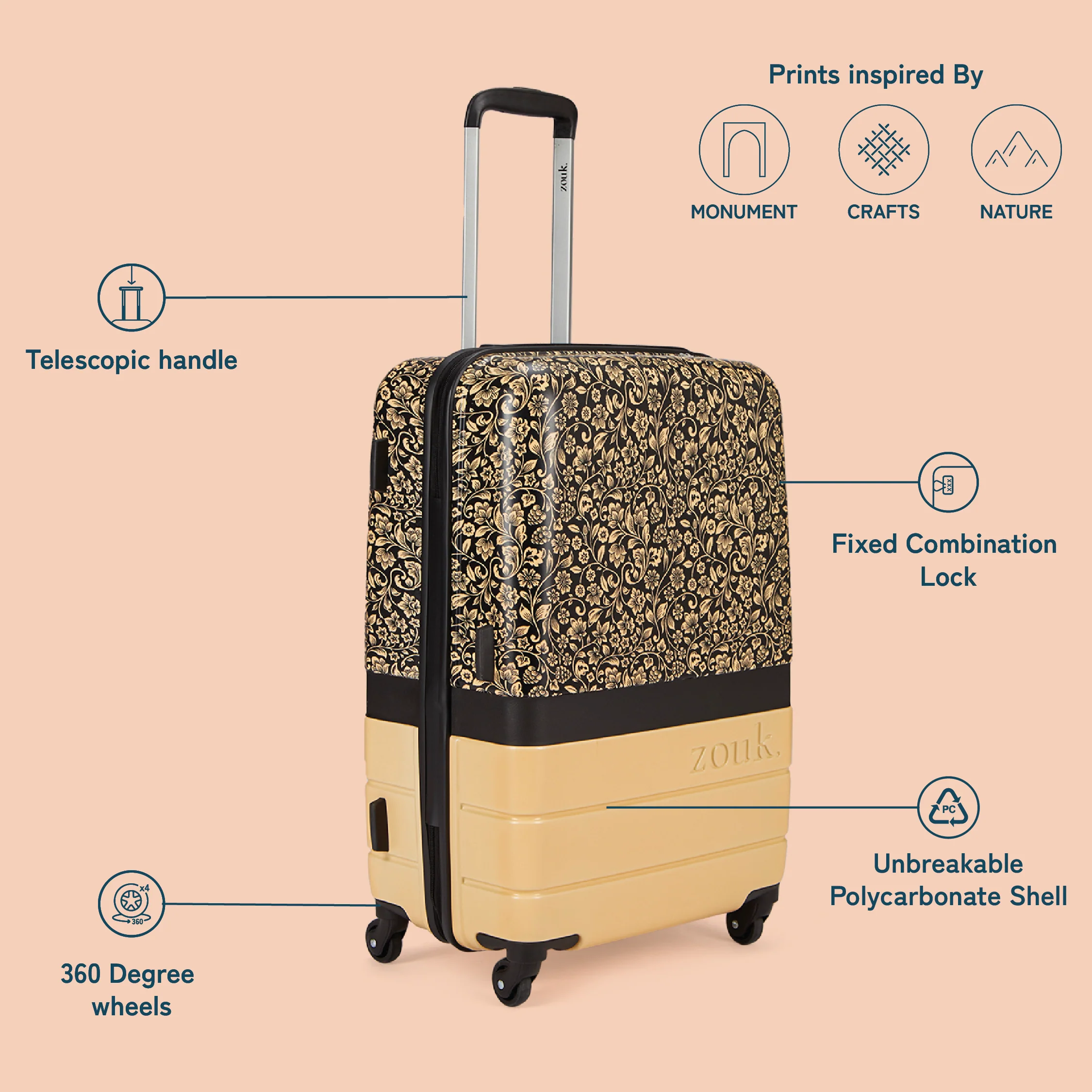 FloMotif Raahi Trolley x FloMotif Statement Backpack - Image 5