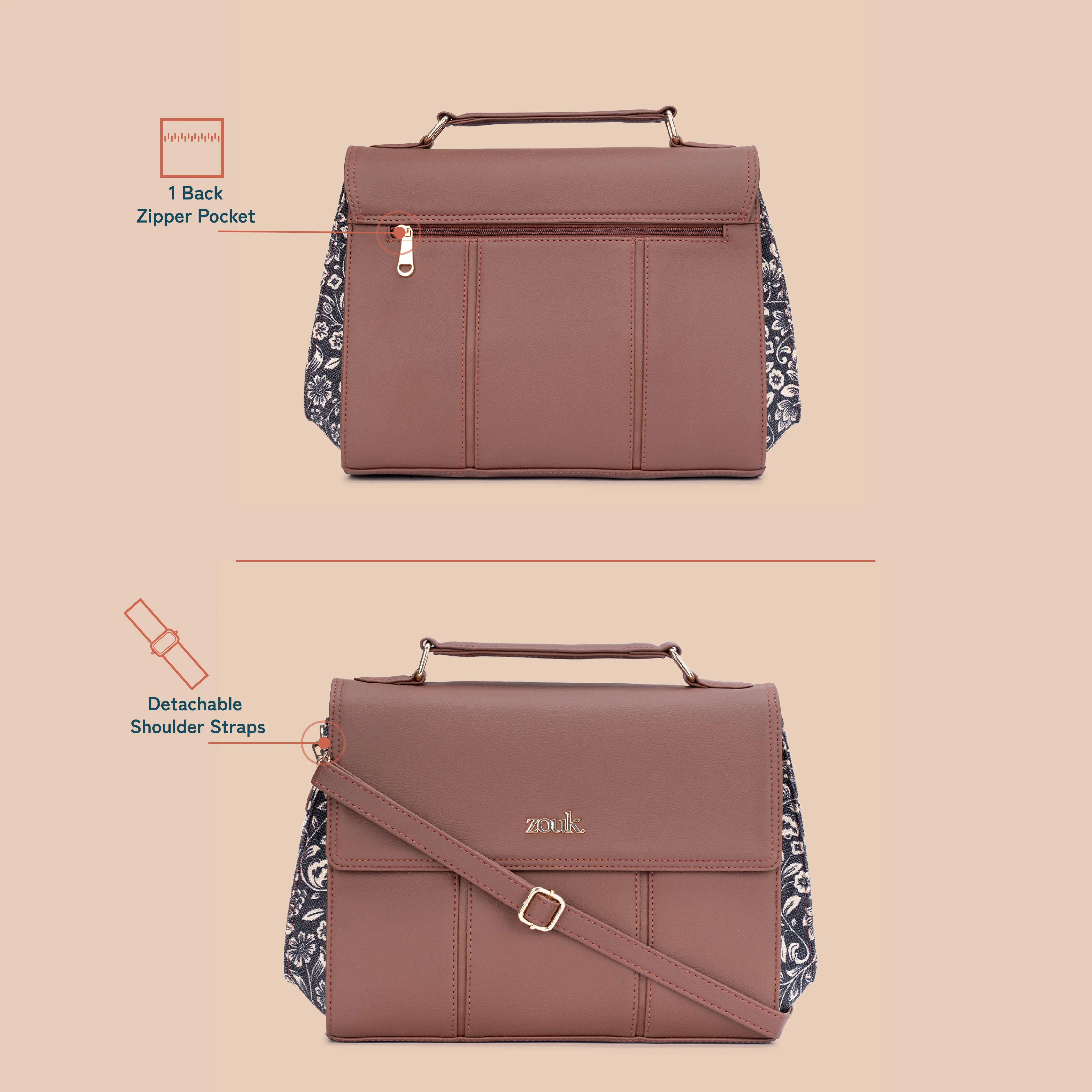 Rhea Kapoor Satchel Bag - FloMotif - Image 5