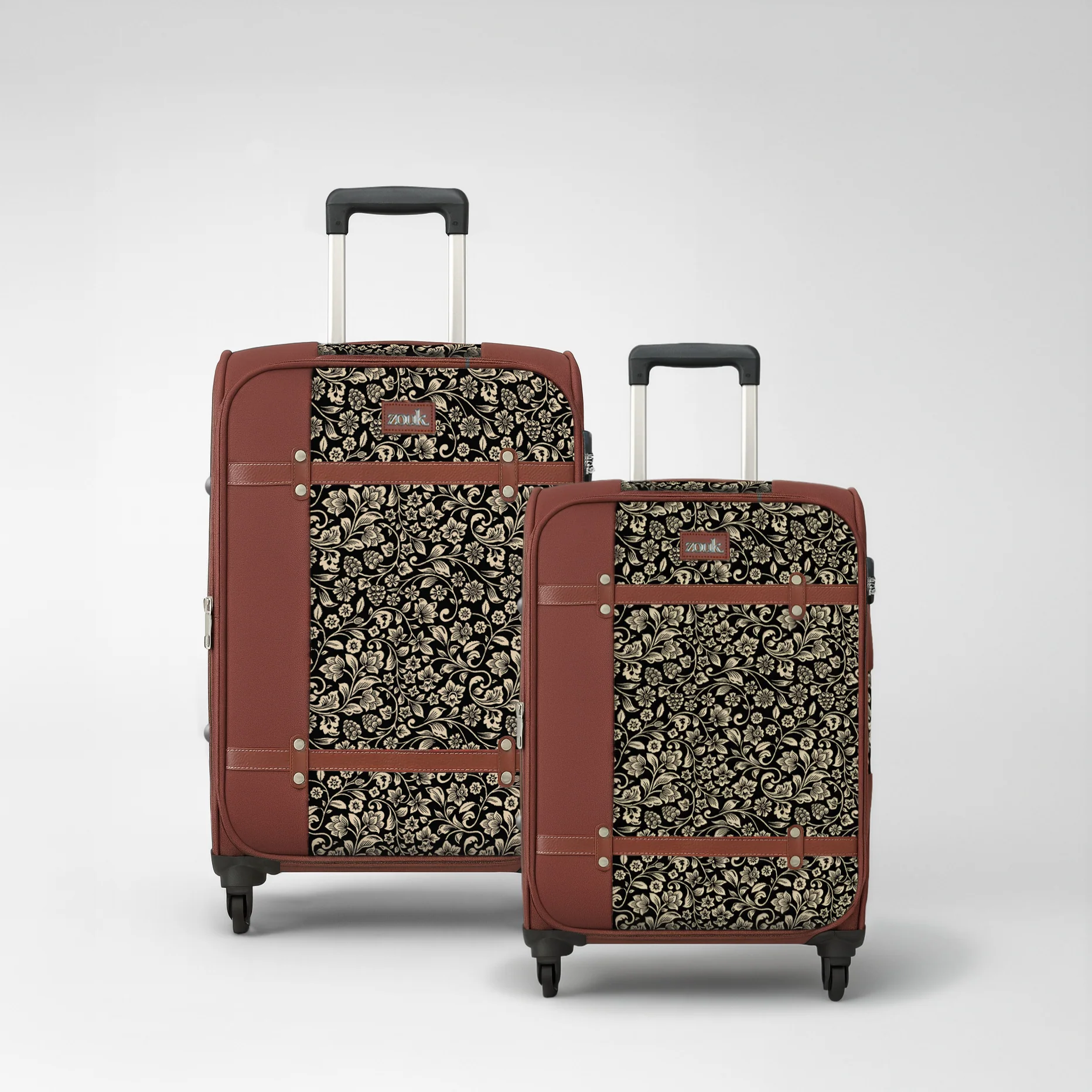FloMotif Saira Trolley Bag Combo (Cabin & Medium)