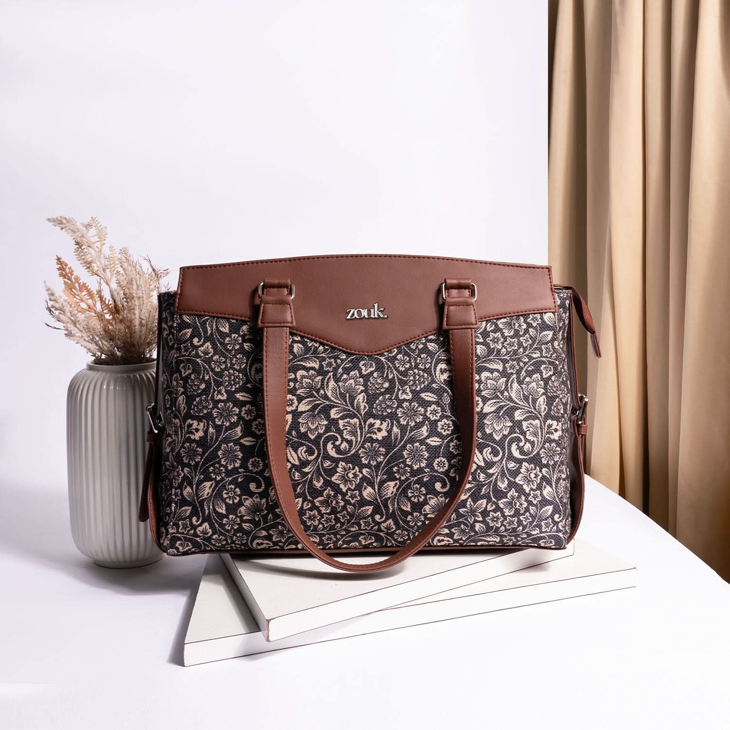 FloMotif Women's Work Bag Brown - Image 2