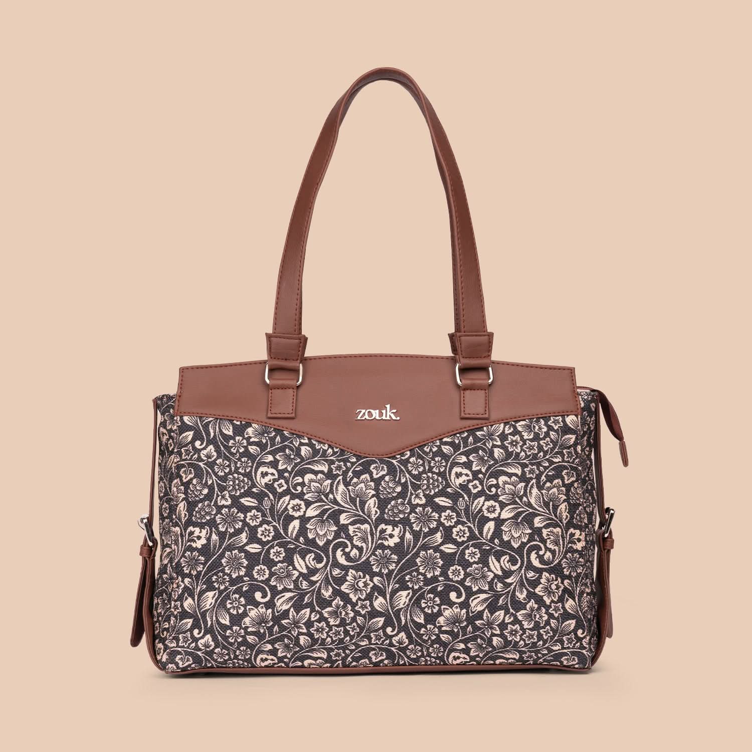 FloMotif Women's Work Bag Brown - Image 3