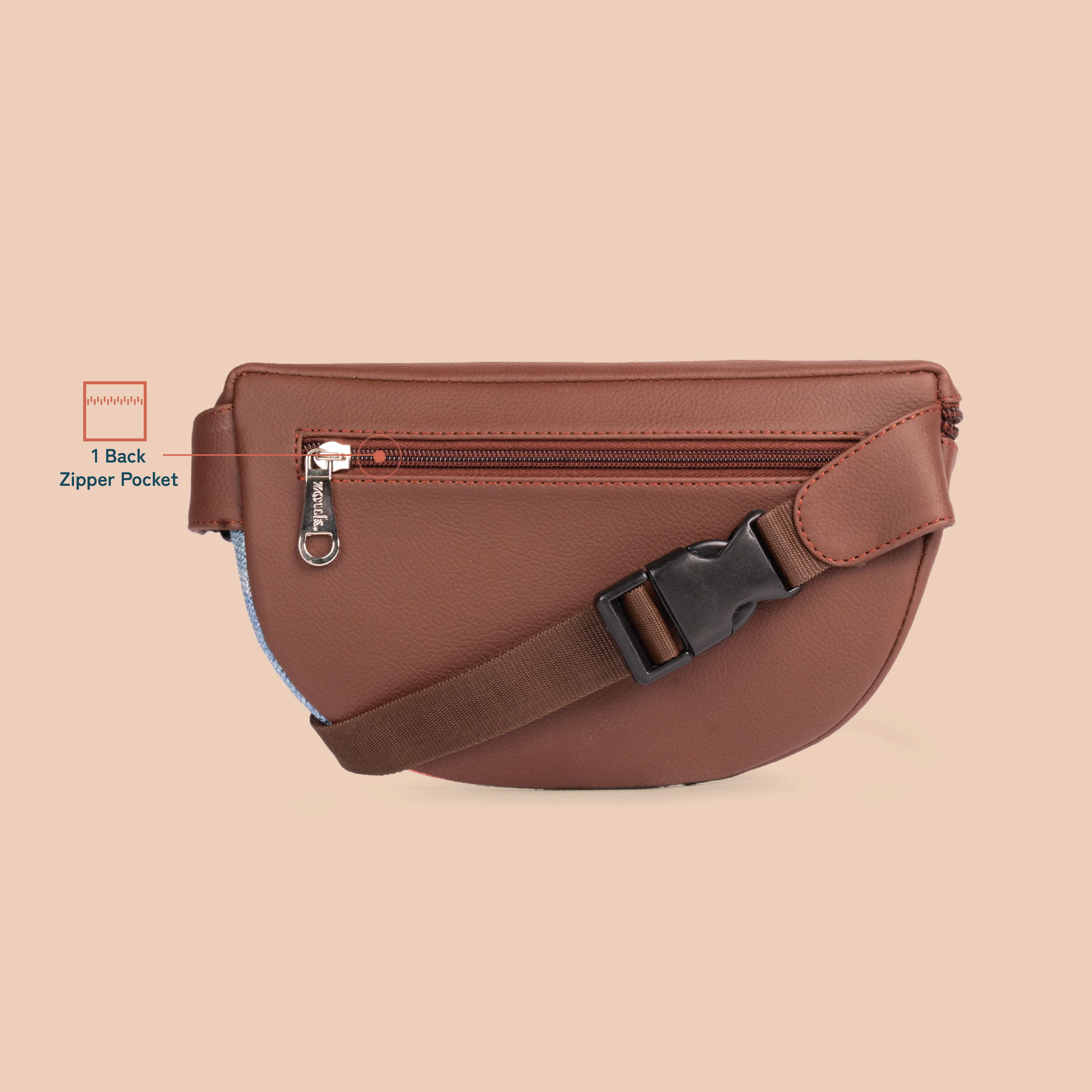 Freya Fanny Pack - Cashmere Noir (Copper) - Image 5