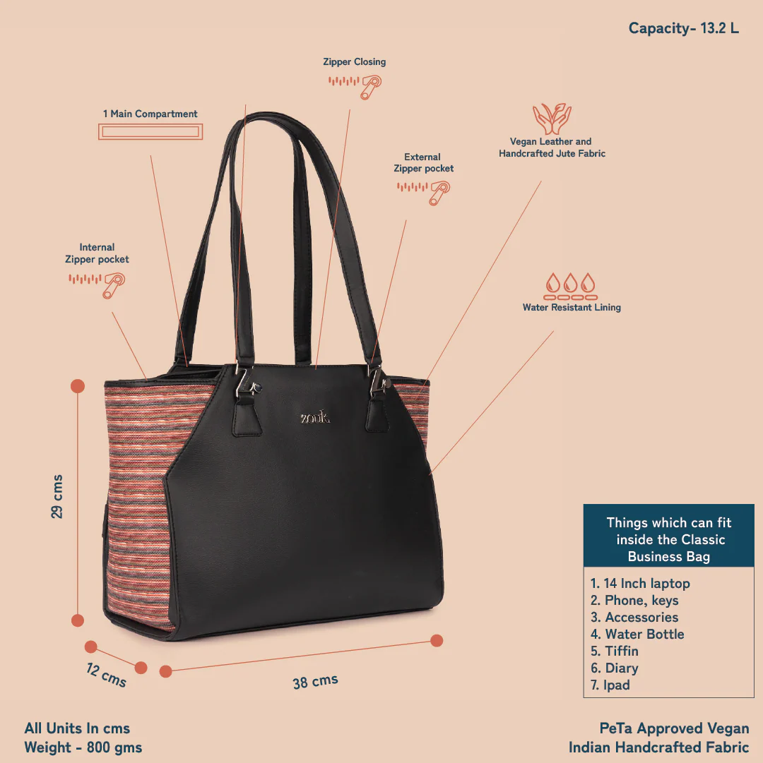 Goan Waves Classic Business Bag - Image 4