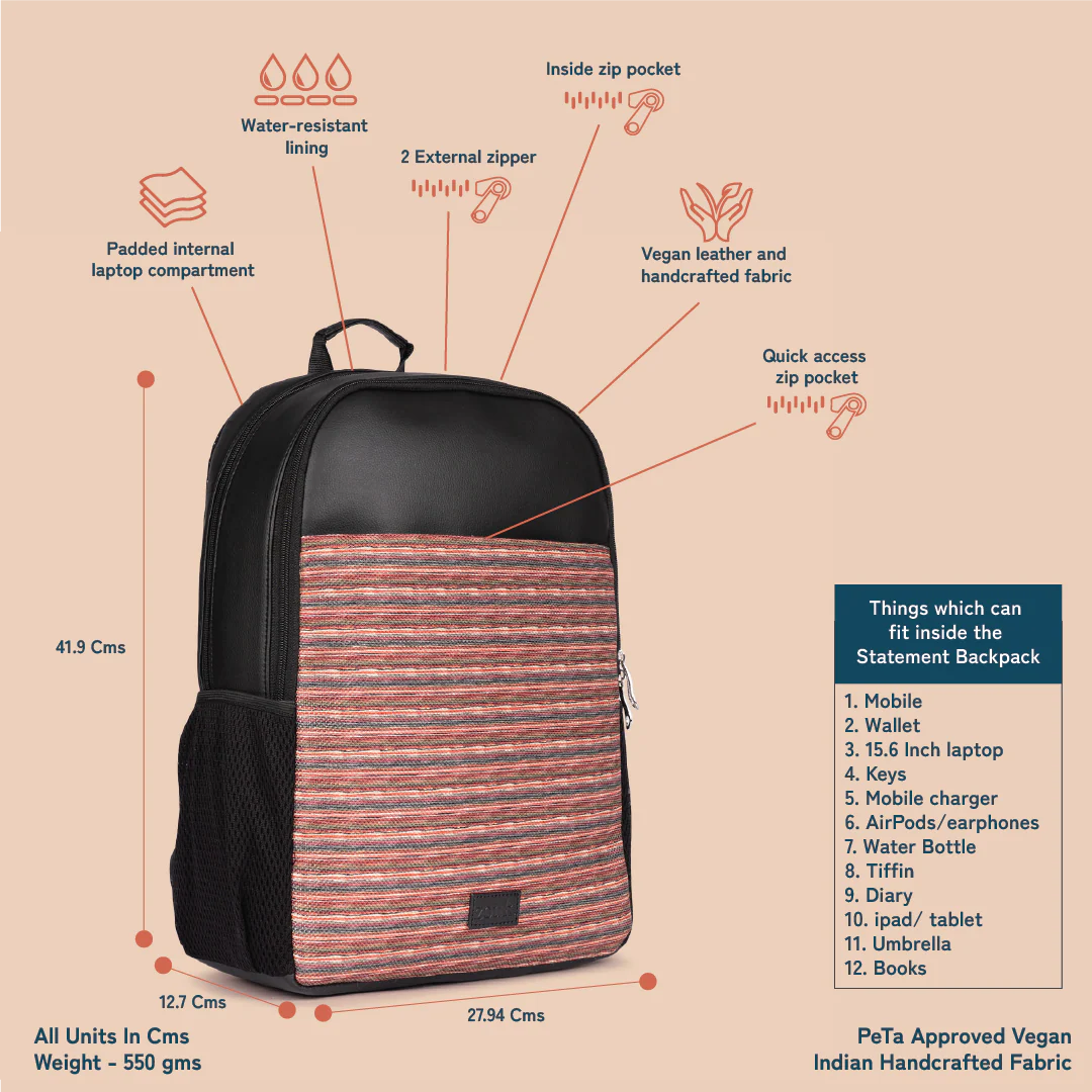 Goan Waves Statement Backpack - Image 6