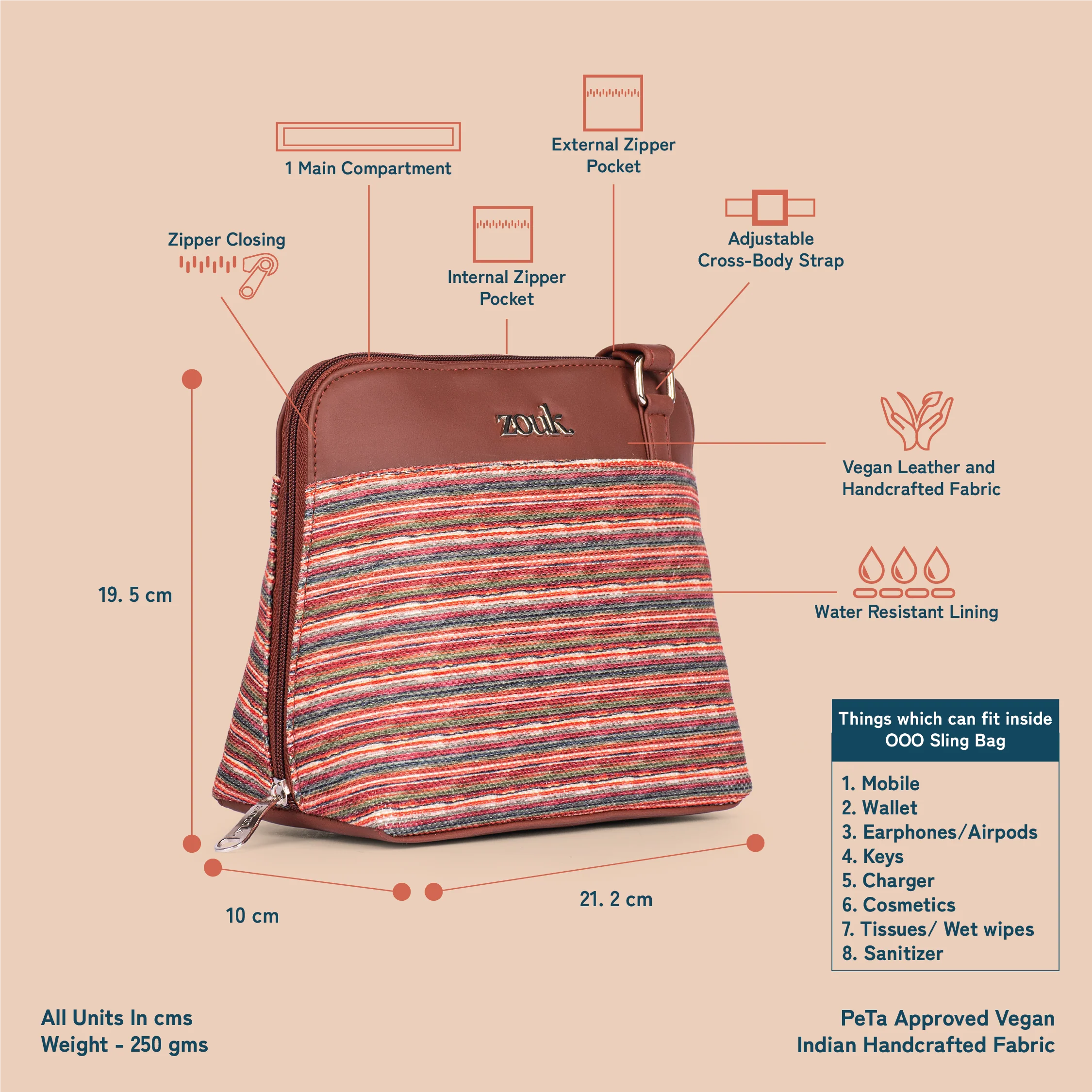 Goan Waves OOO Sling Bag - Image 5