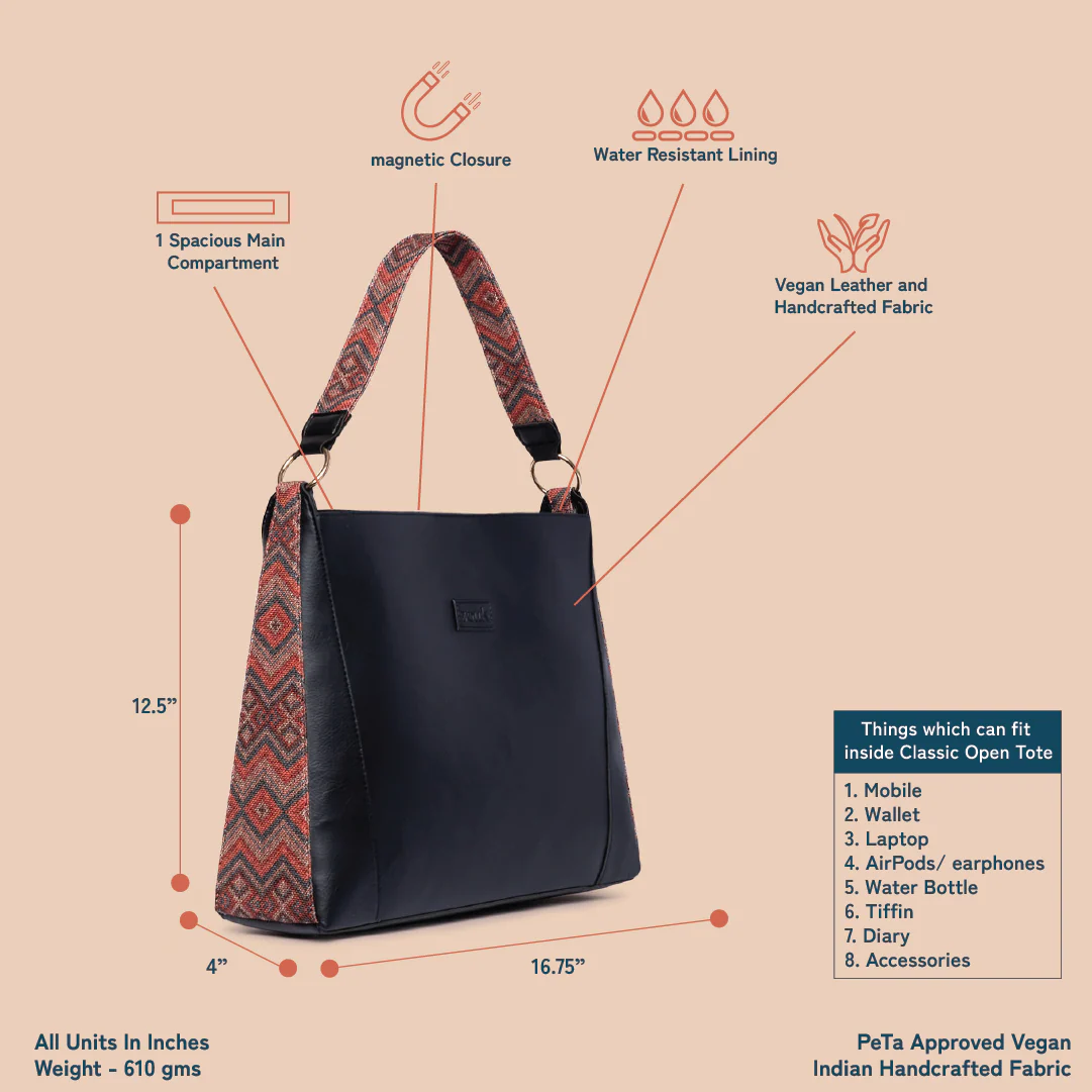 Gwalior Weaves Classic Open Tote - Image 5