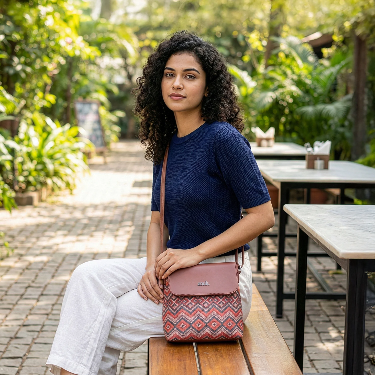 Gwalior Weaves Flap Sling Bag - Image 2