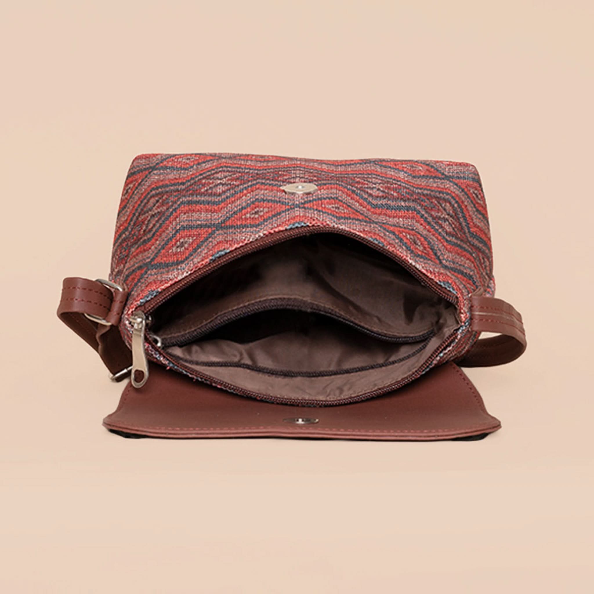 Gwalior Weaves - Luna Handbag & Flap Sling Bag Combo - Image 9